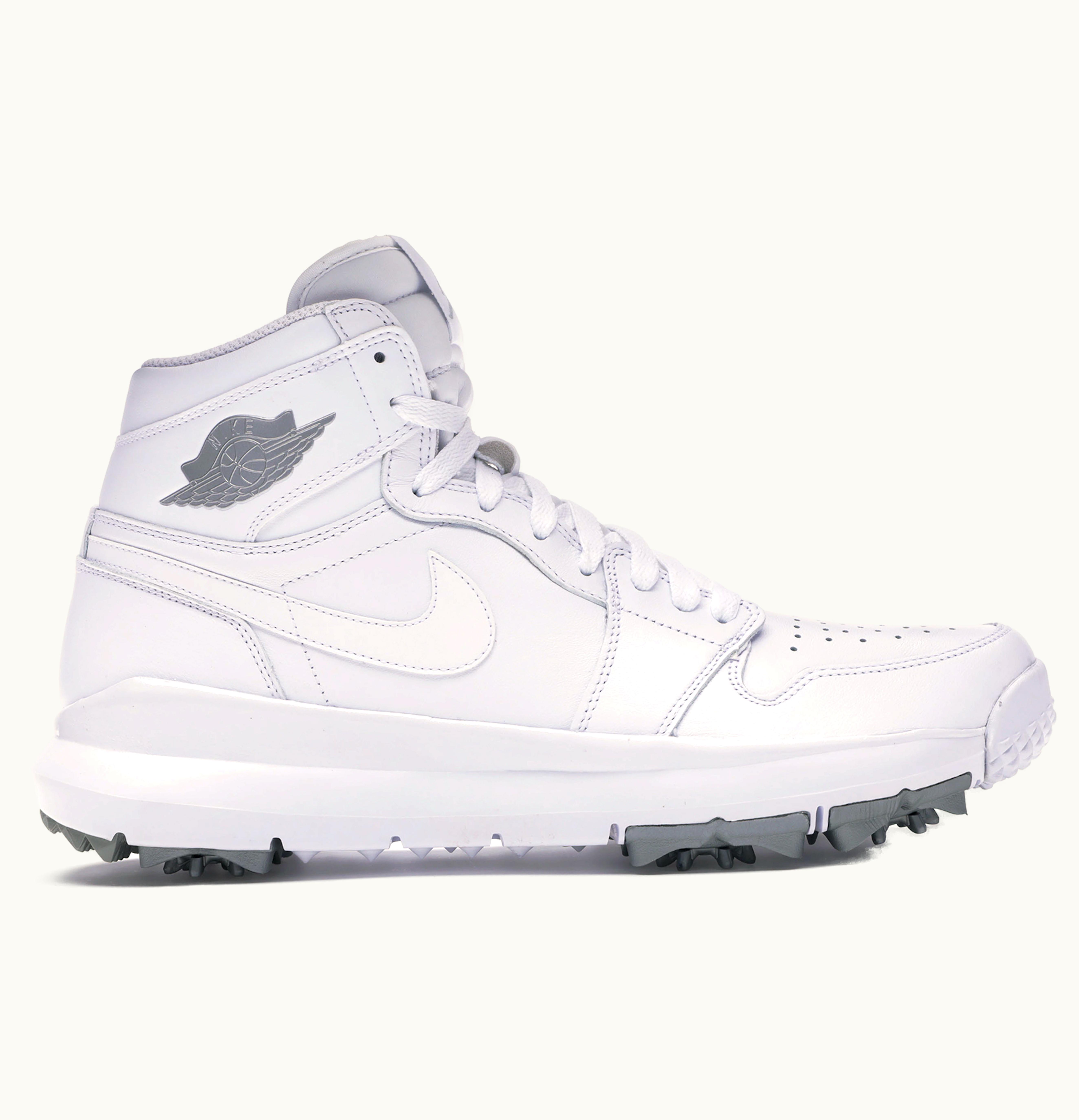 Jordan Air Jordan 1 Retro Golf Cleat White Metallic