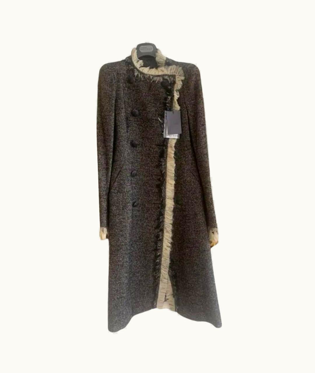 Alexander McQueen Pre-Fall 2010 Vintage Alexander McQueen Tweed Coat With Ruffles