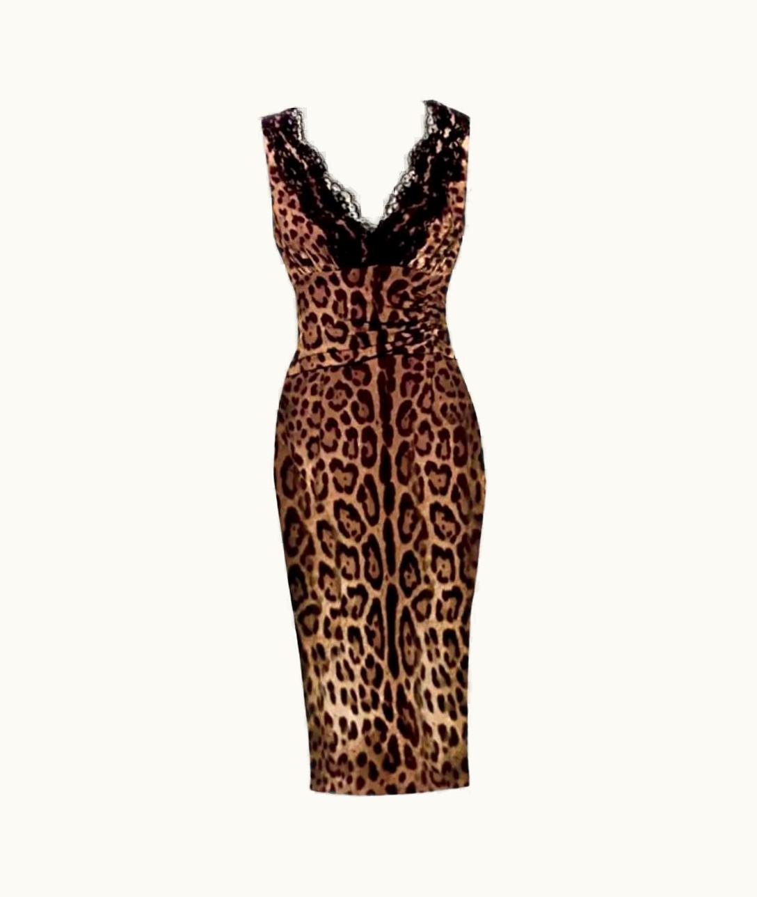 Dolce & Gabbana Vintage Dolce&Gabbana Silk Animal Printed Dress As Seen On Scarlett It