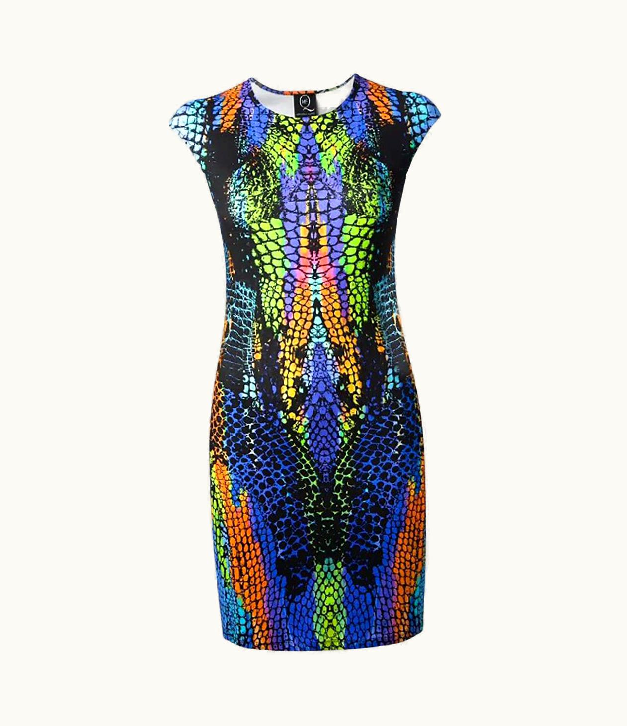 Alexander McQueen Alexander Mcqueen Optic Croc-print Dress It (McQ)
