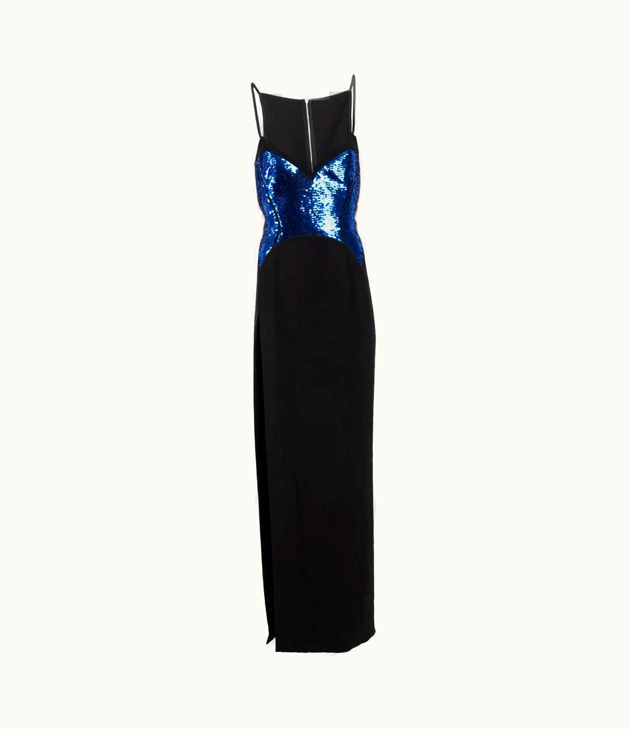 Mugler Mugler Women' Sequinned Evening Dress Black Viscose