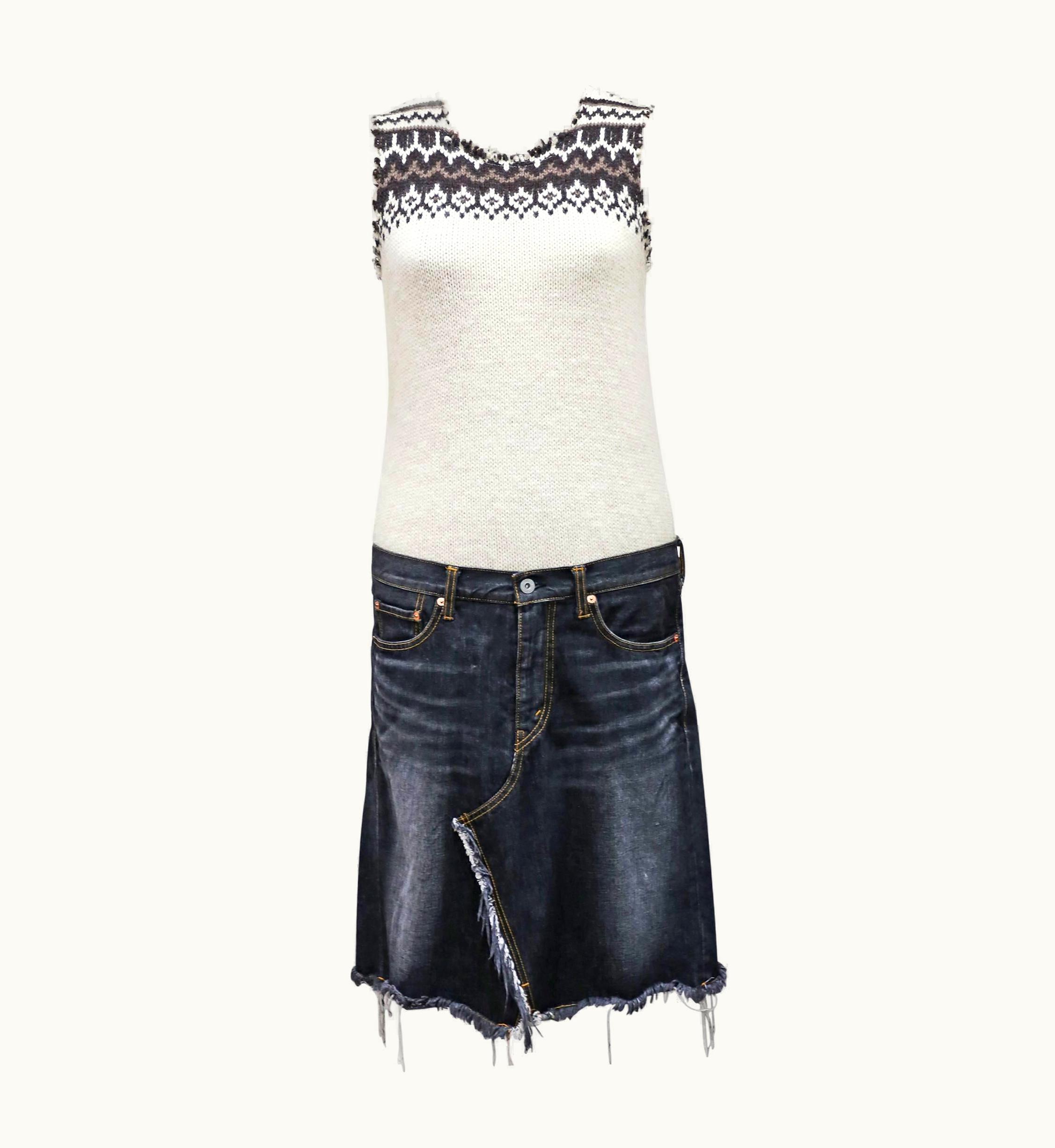 Comme Des Garçons Junya Watanabe Comme Des Garcons Unisex Denim And Wool Dress, C 2003