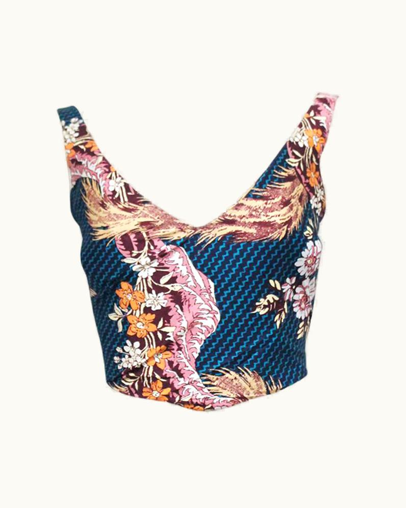 Vivienne Westwood Vivienne Westwood Cotton Corset With Oriental Print, C. 1990s