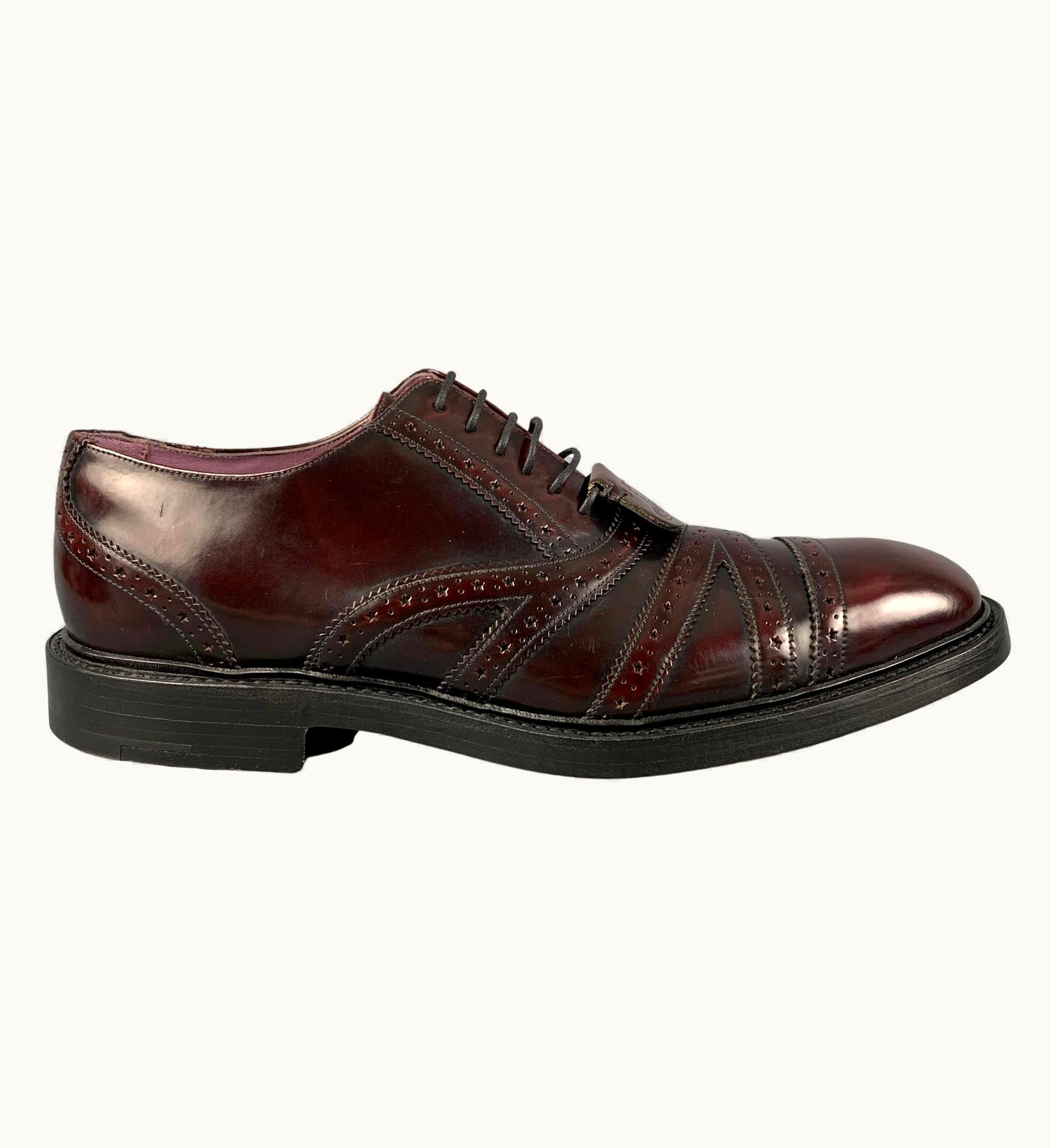 Vivienne Westwood Vivienne Westwood Burgundy Antique Leather Lace Up Shoes
