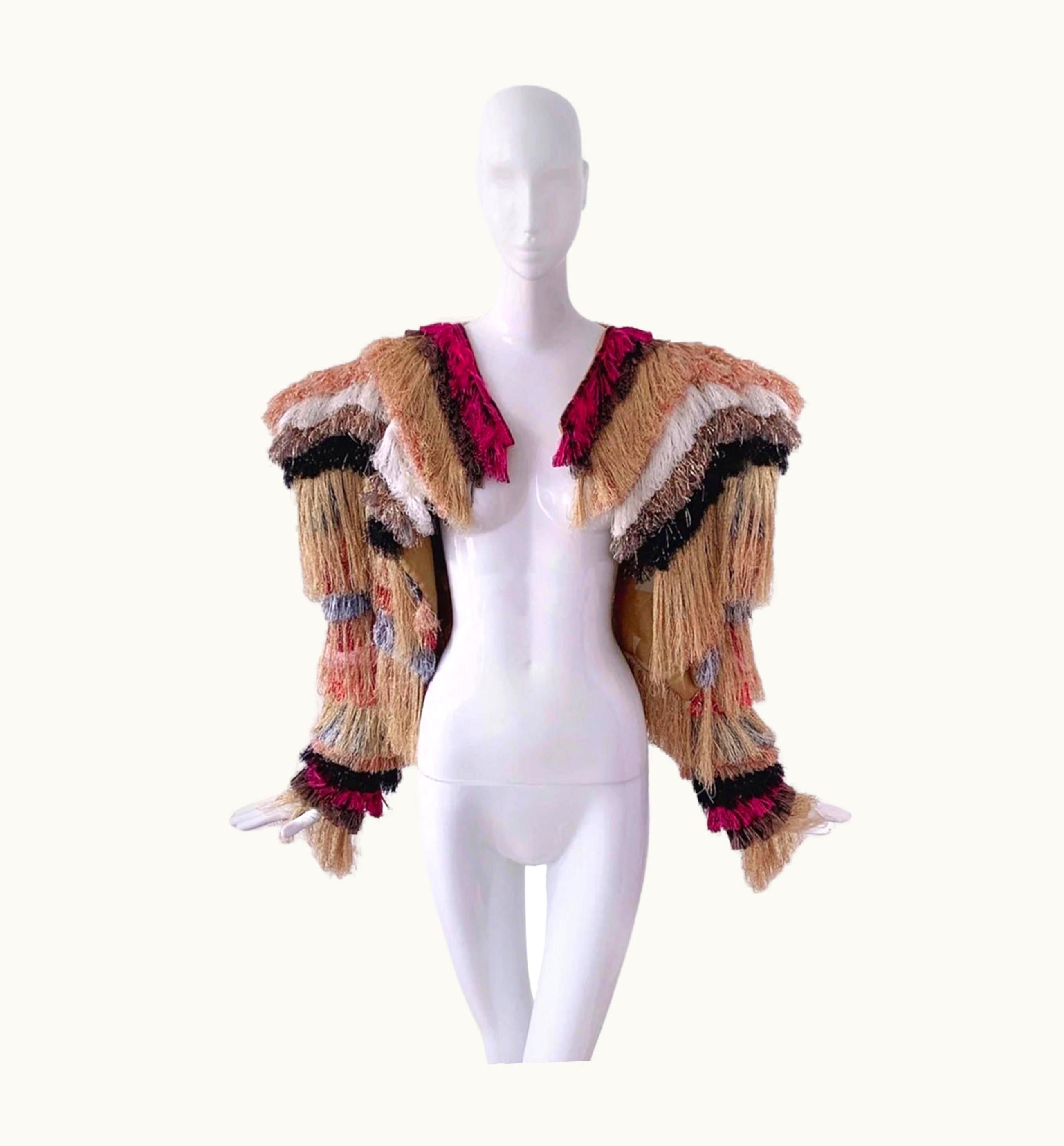 Vivienne Westwood Vivienne Westwood Iconic Rare Fringe Jacket Runway Couture Metallic