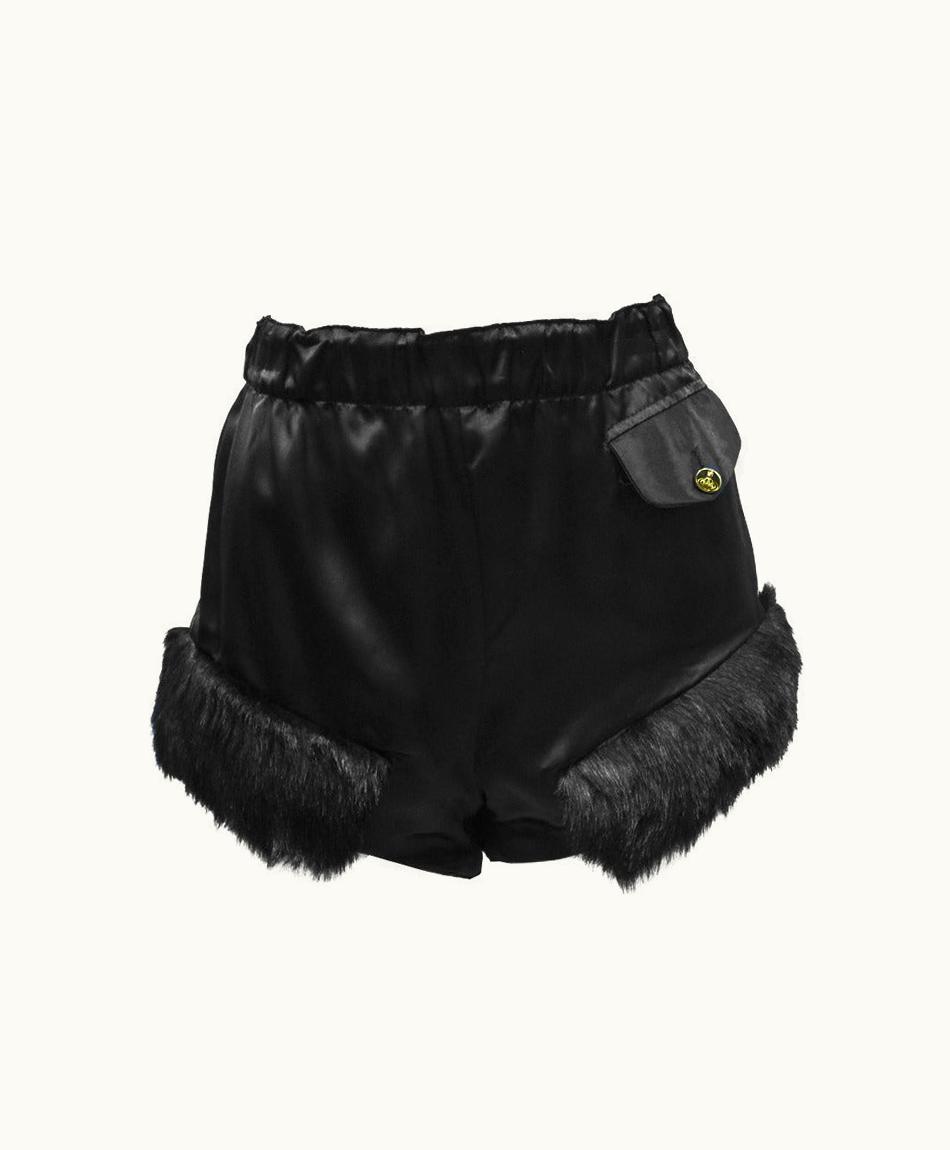 Vivienne Westwood Vivienne Westwood Black Satin Hot Pants Circa 1980'