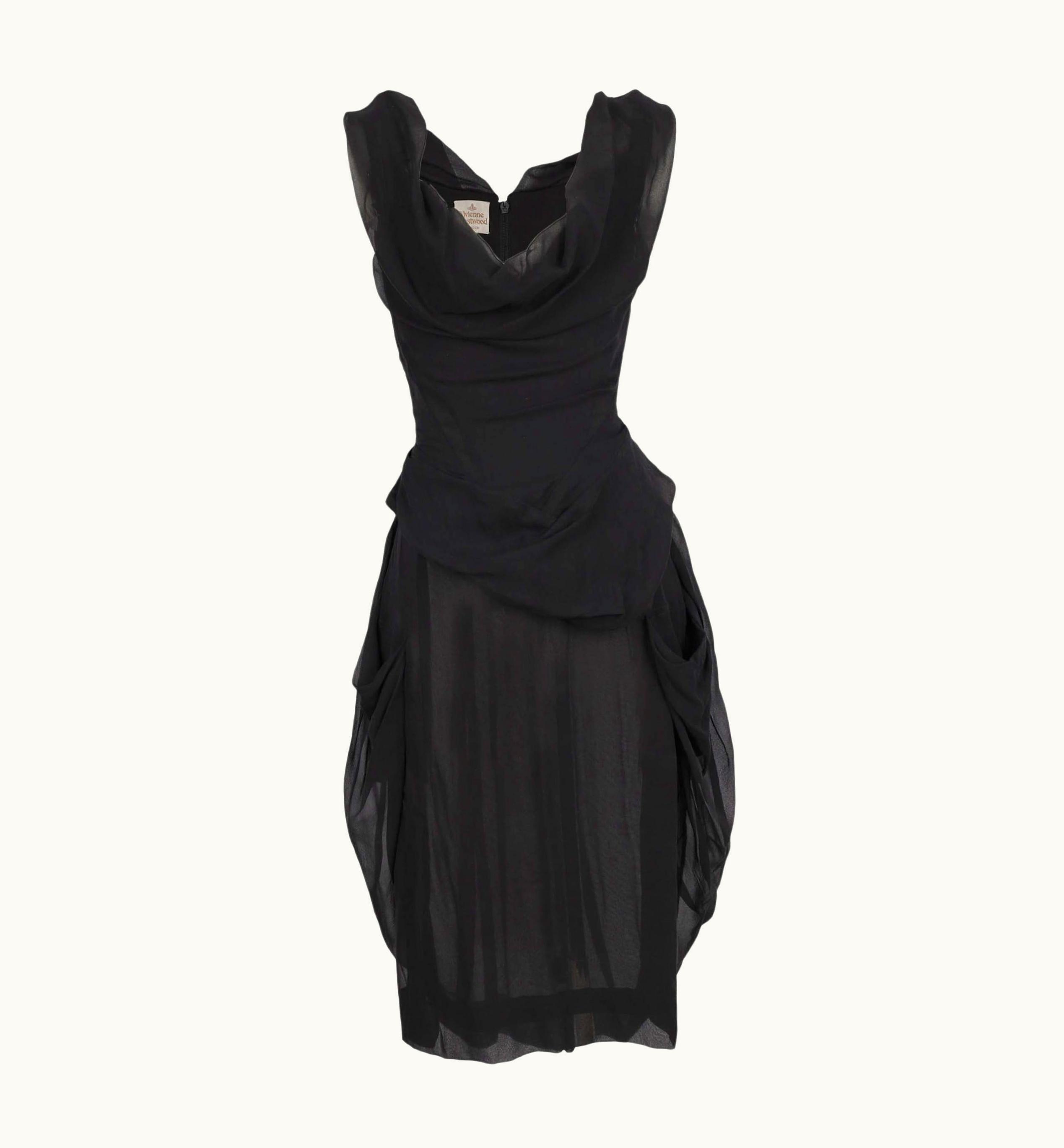 Vivienne Westwood Vivienne Westwood Ruched Two-Piece Chiffon Set - '90s