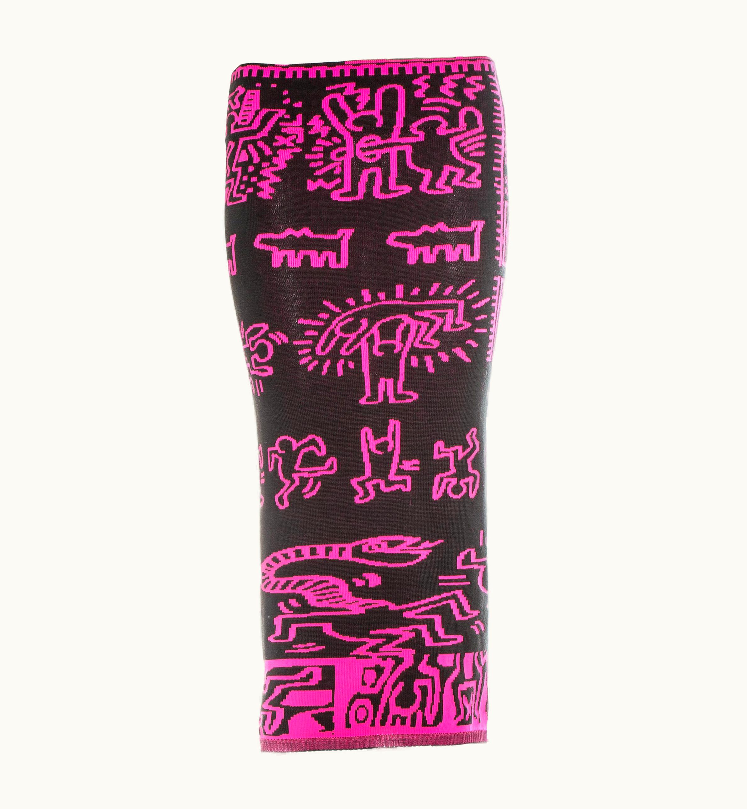 Vivienne Westwood Vivienne Westwood & Malcolm McLaren Worlds End Keith Haring Skirt, AW 1983