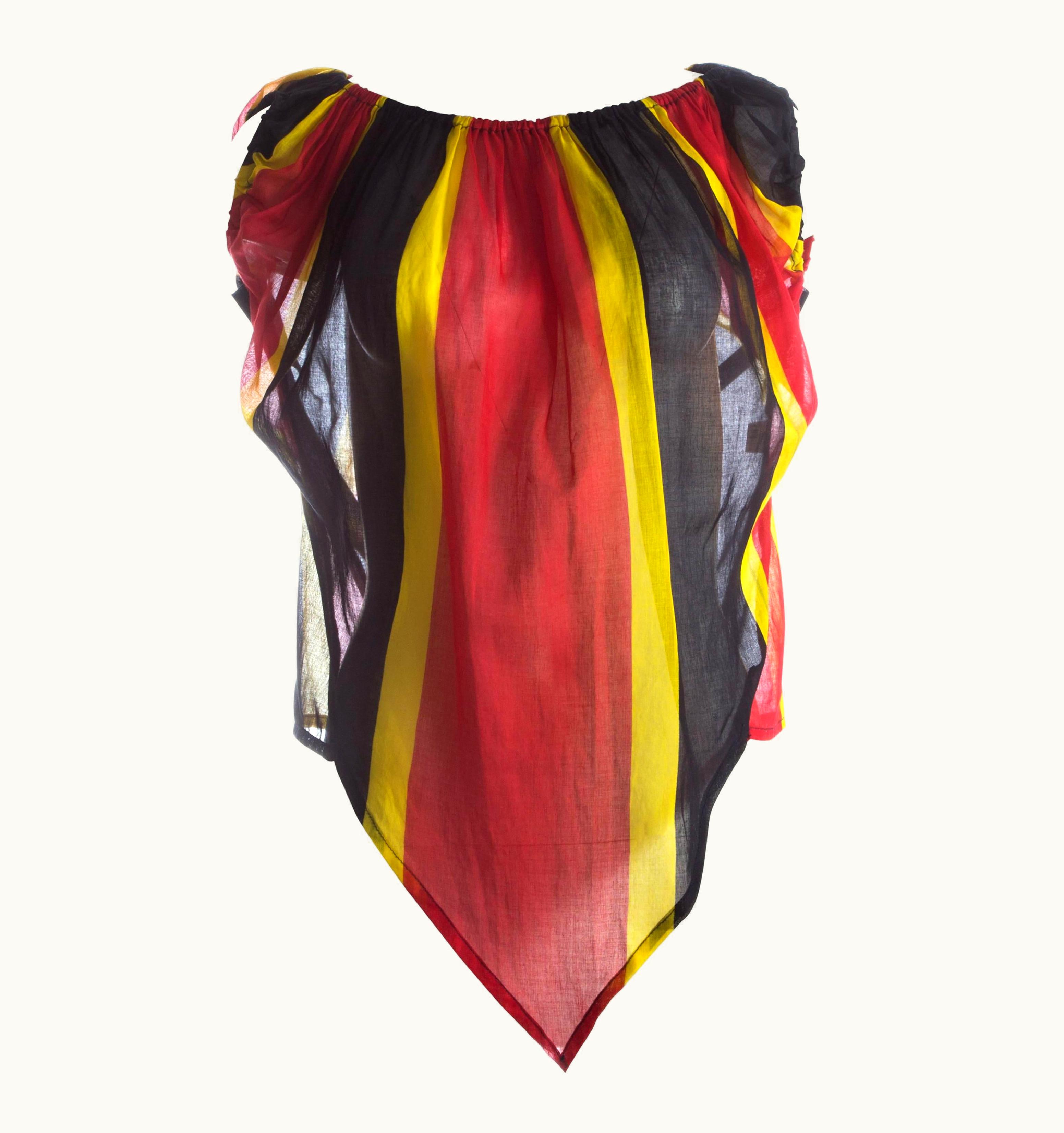 Vivienne Westwood Vivienne Westwood Striped Cotton 'Mini-Crini' Vest, S/S 1985