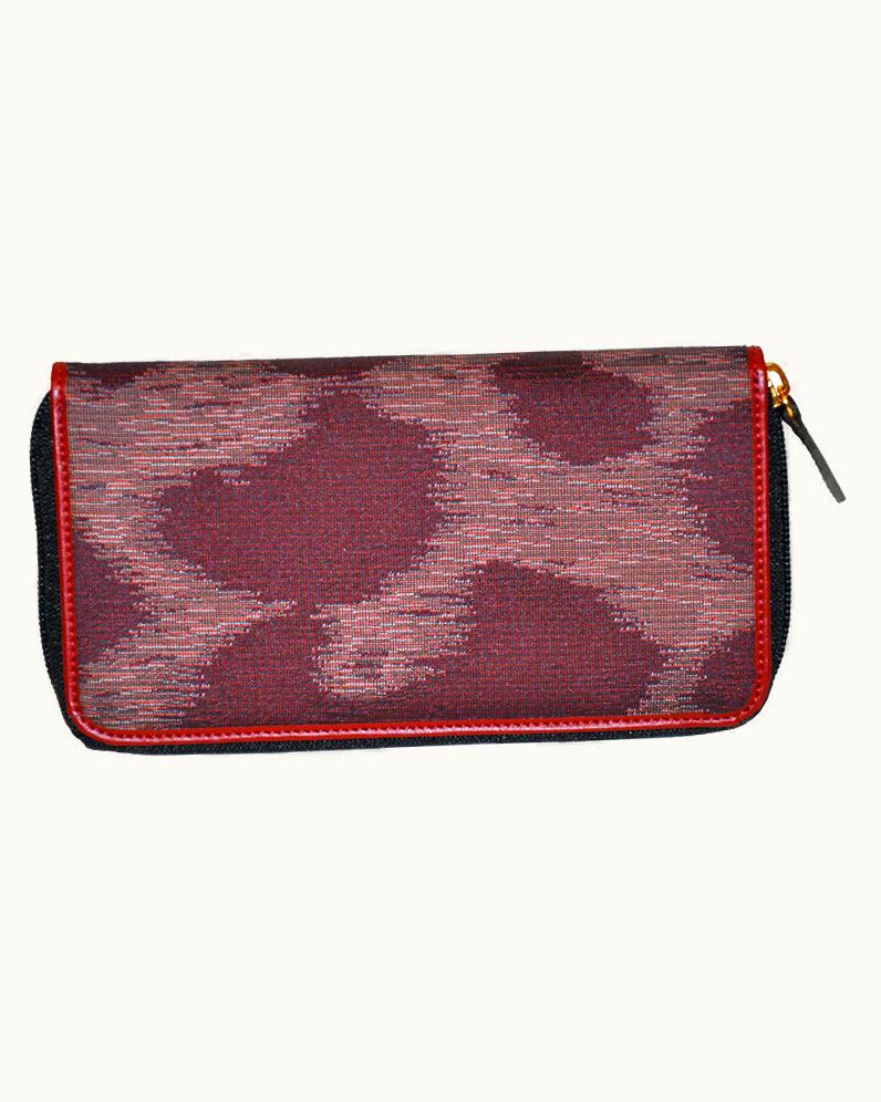 Vivienne Westwood Vivienne Westwood Silk & Leather Zippered Wallet UZ0604887