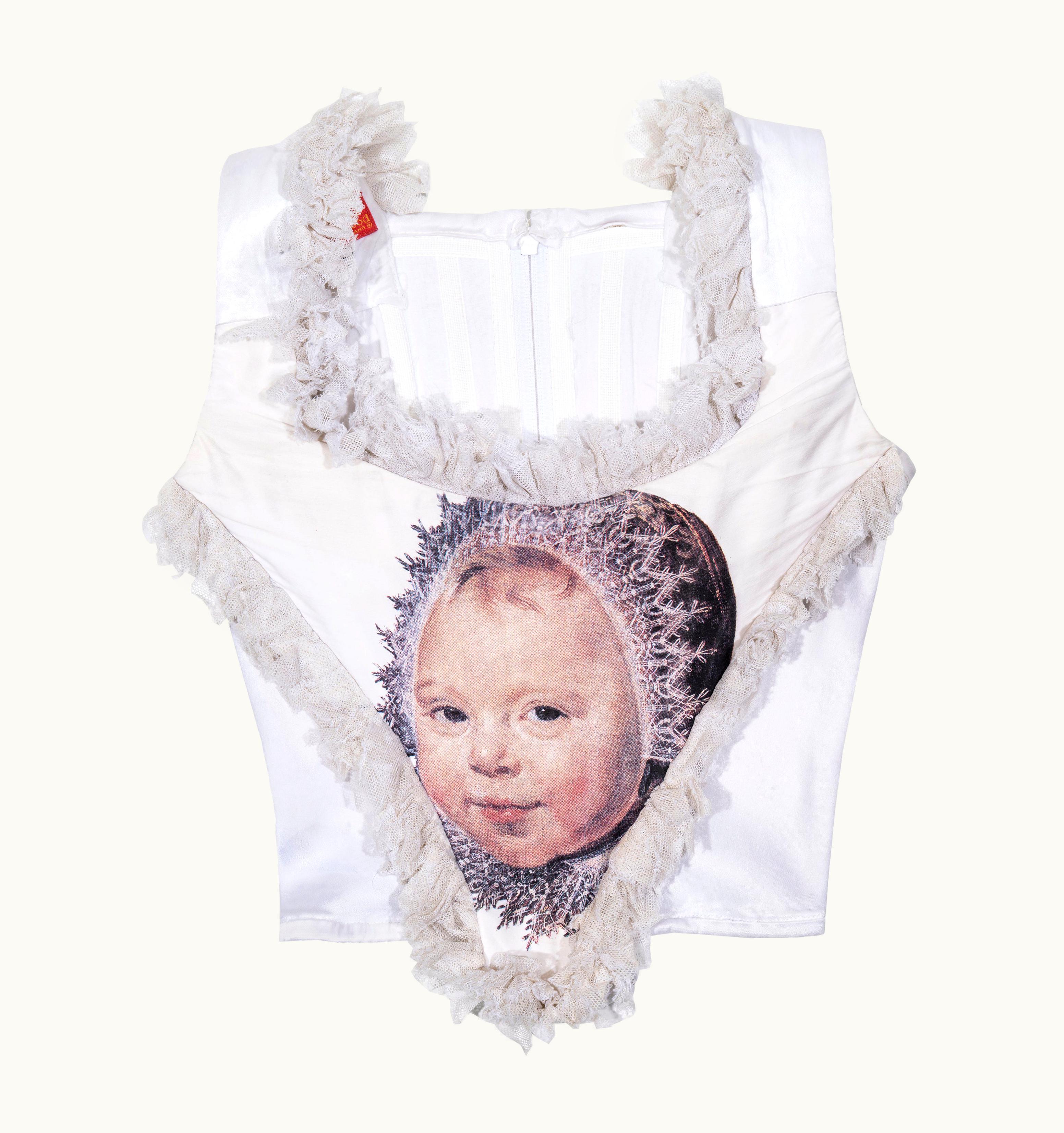 Vivienne Westwood Vivienne Westwood White Corset With Frans Hals Baby Print, AW 1992