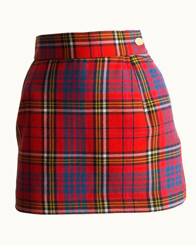 Vivienne Westwood Vivienne Westwood Tartan Wool Mini Skirt, Circa 1993