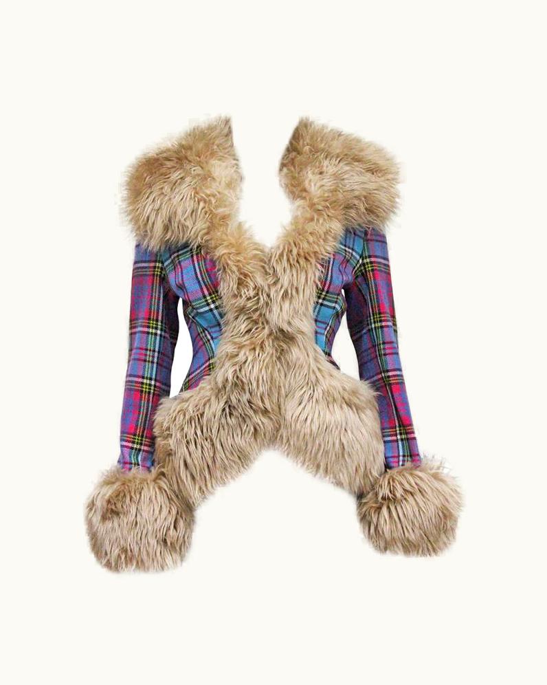 Vivienne Westwood Vivienne Westwood Tartan And Sheepskin Jacket, C 1993