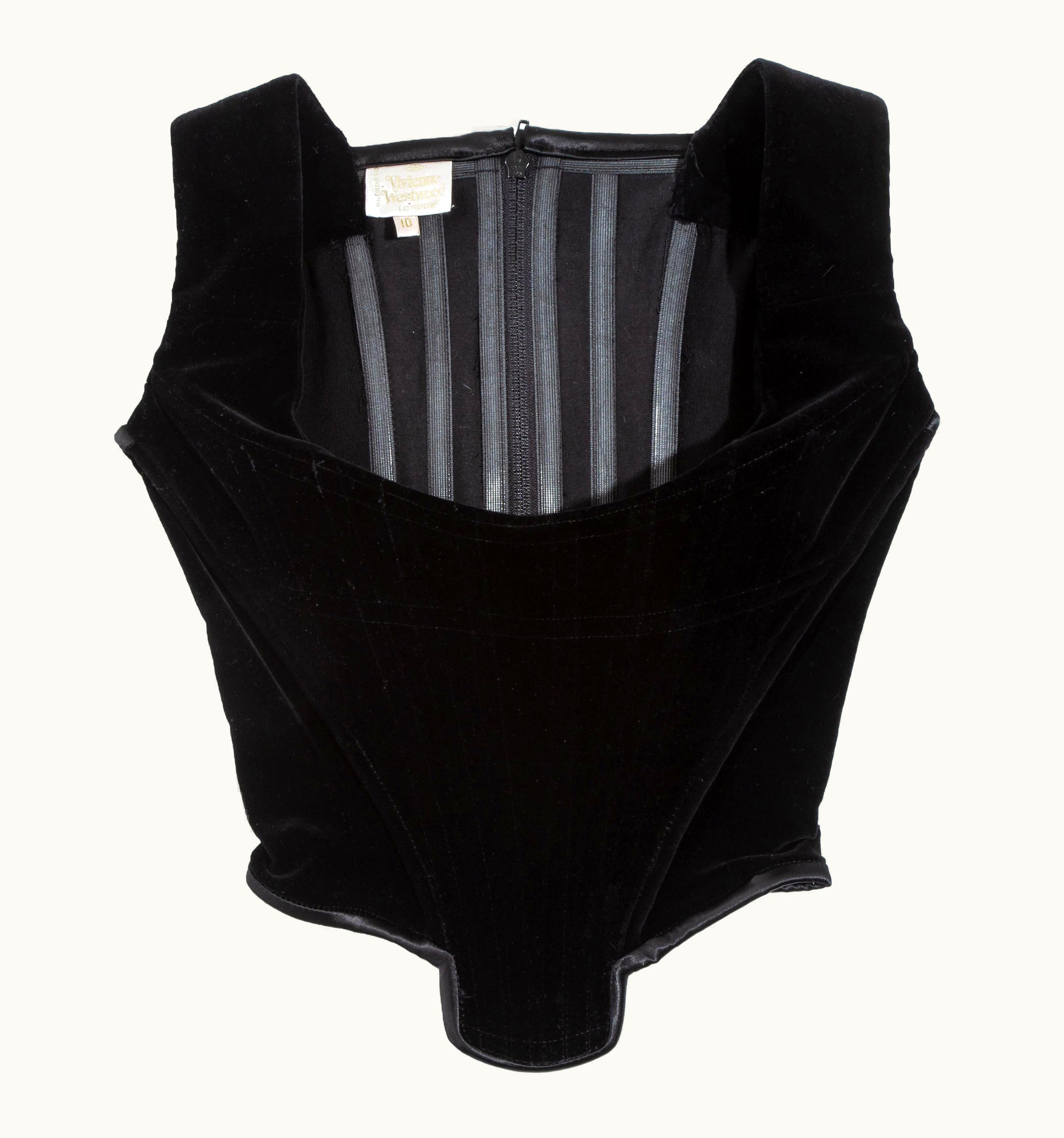 Vivienne Westwood Vivienne Westwood Black Velvet Corset, AW 1995