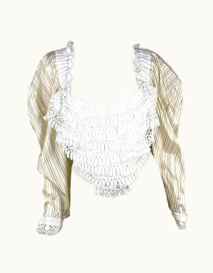 Vivienne Westwood S/S 2002 Vivienne Westwood Nwt Corset Lace Tassel Bustier Top Y2k