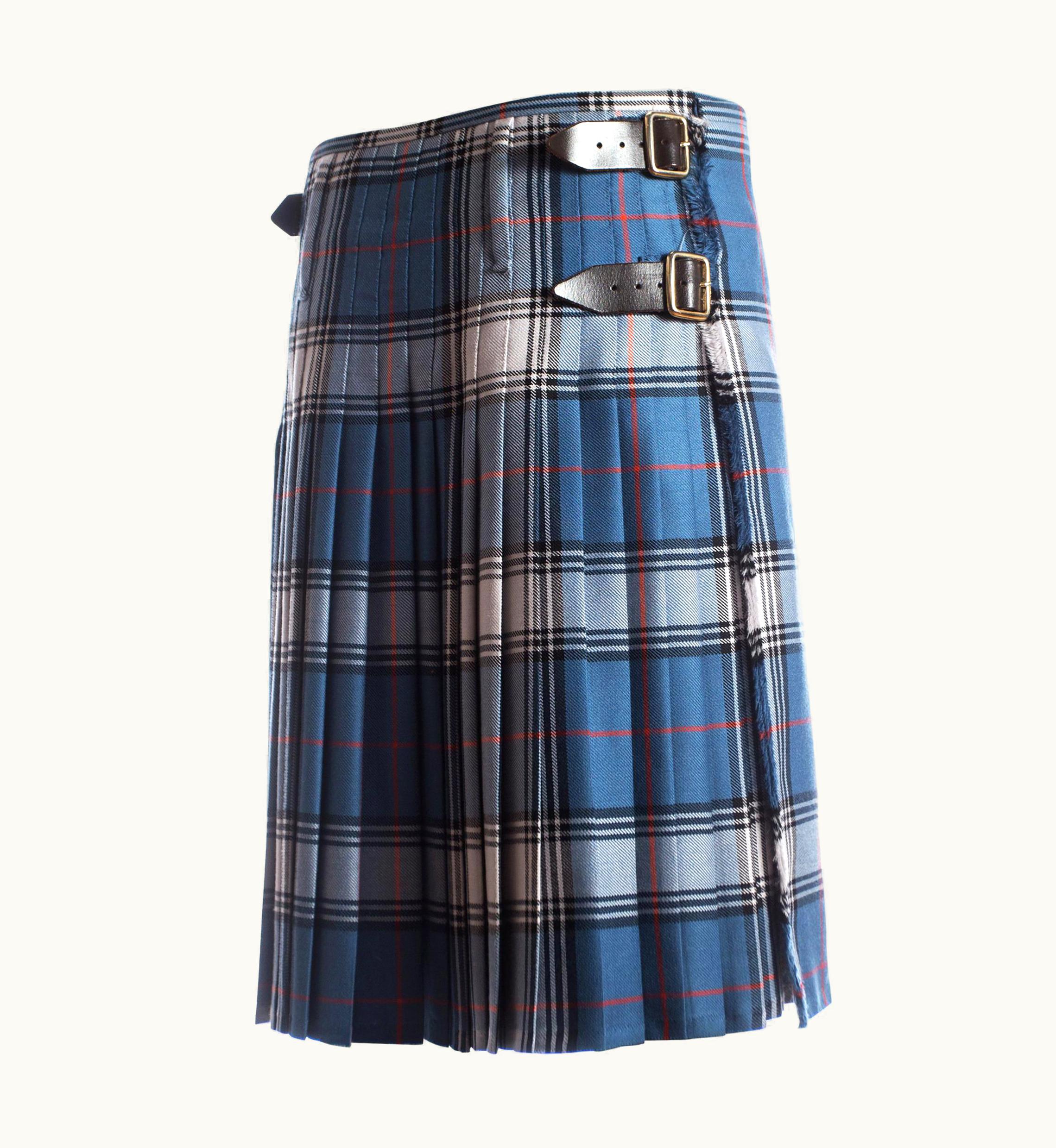 Vivienne Westwood Vivienne Westwood Mens Tartan Pleated Kilt Skirt With Leather Belts, AW 2004