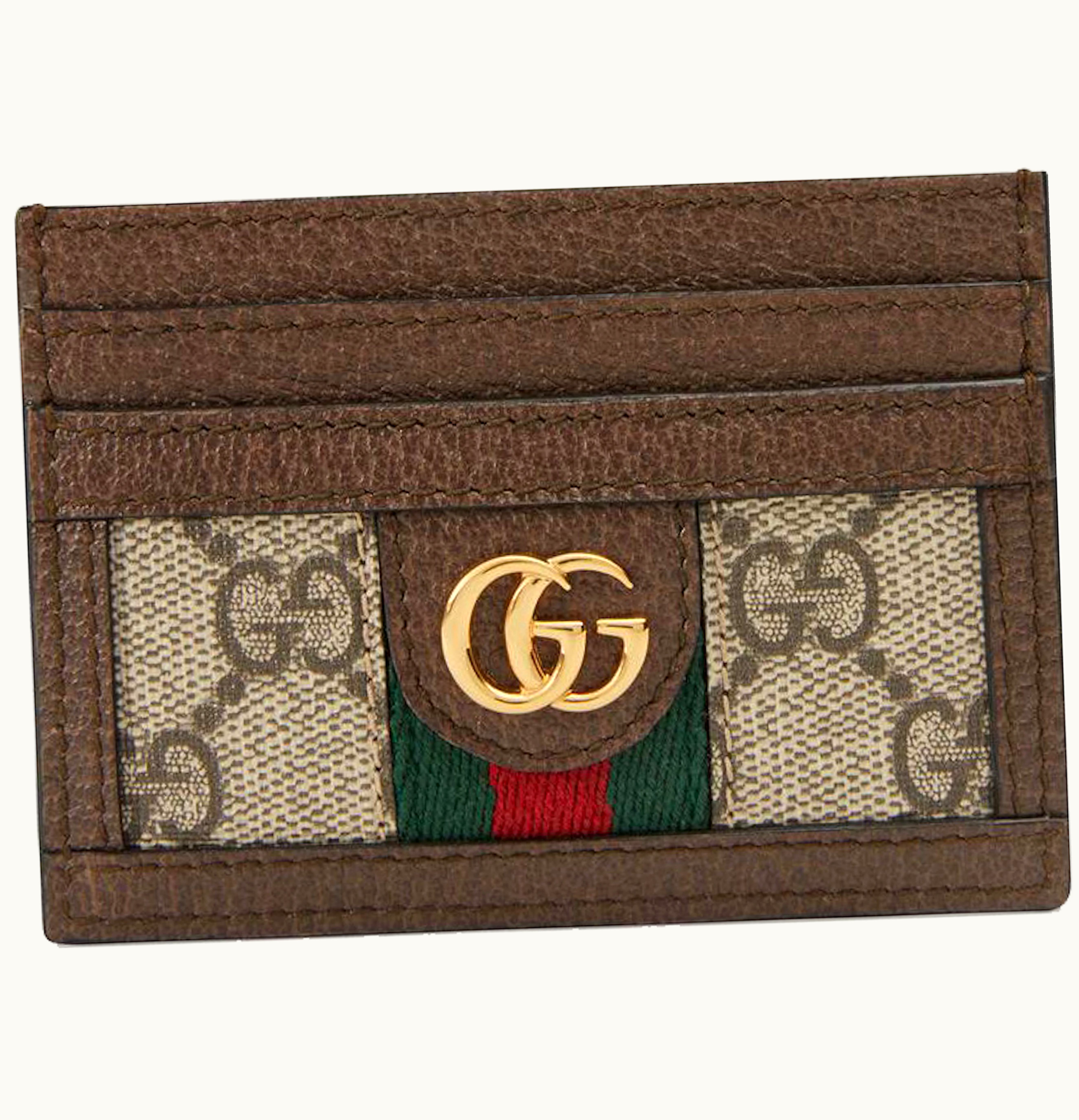 Gucci Gucci Ophidia Card Case GG Supreme Beige Ebony