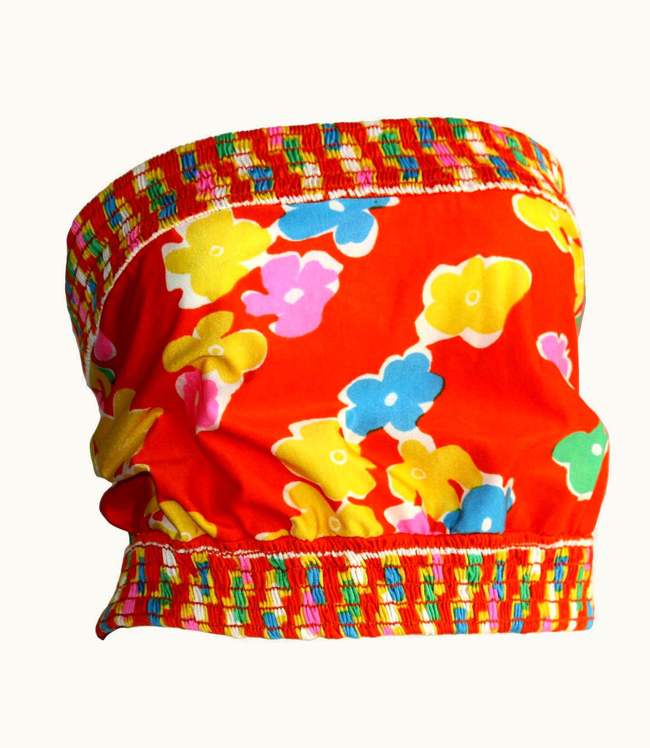 Oscar De La Renta Oscar De La Renta Vintage 1970s Jersey Tube Top Blouse