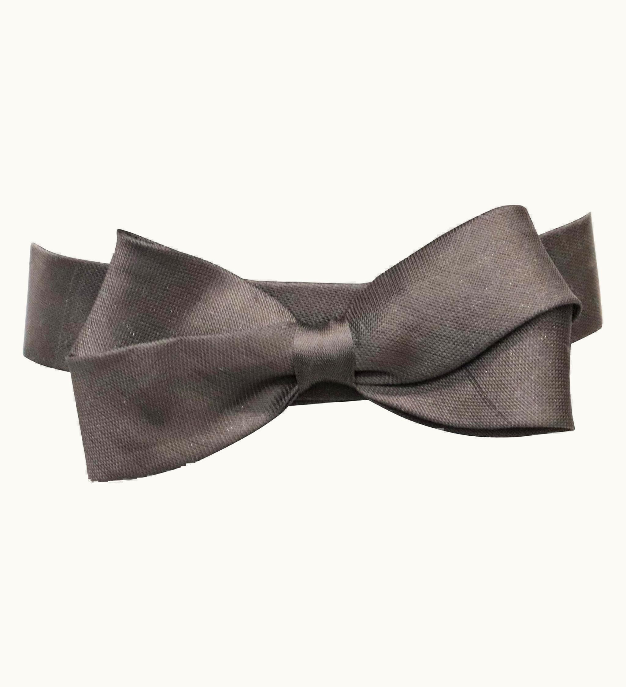 Oscar De La Renta Oscar De La Renta Black Woven Belt WS/S Bow