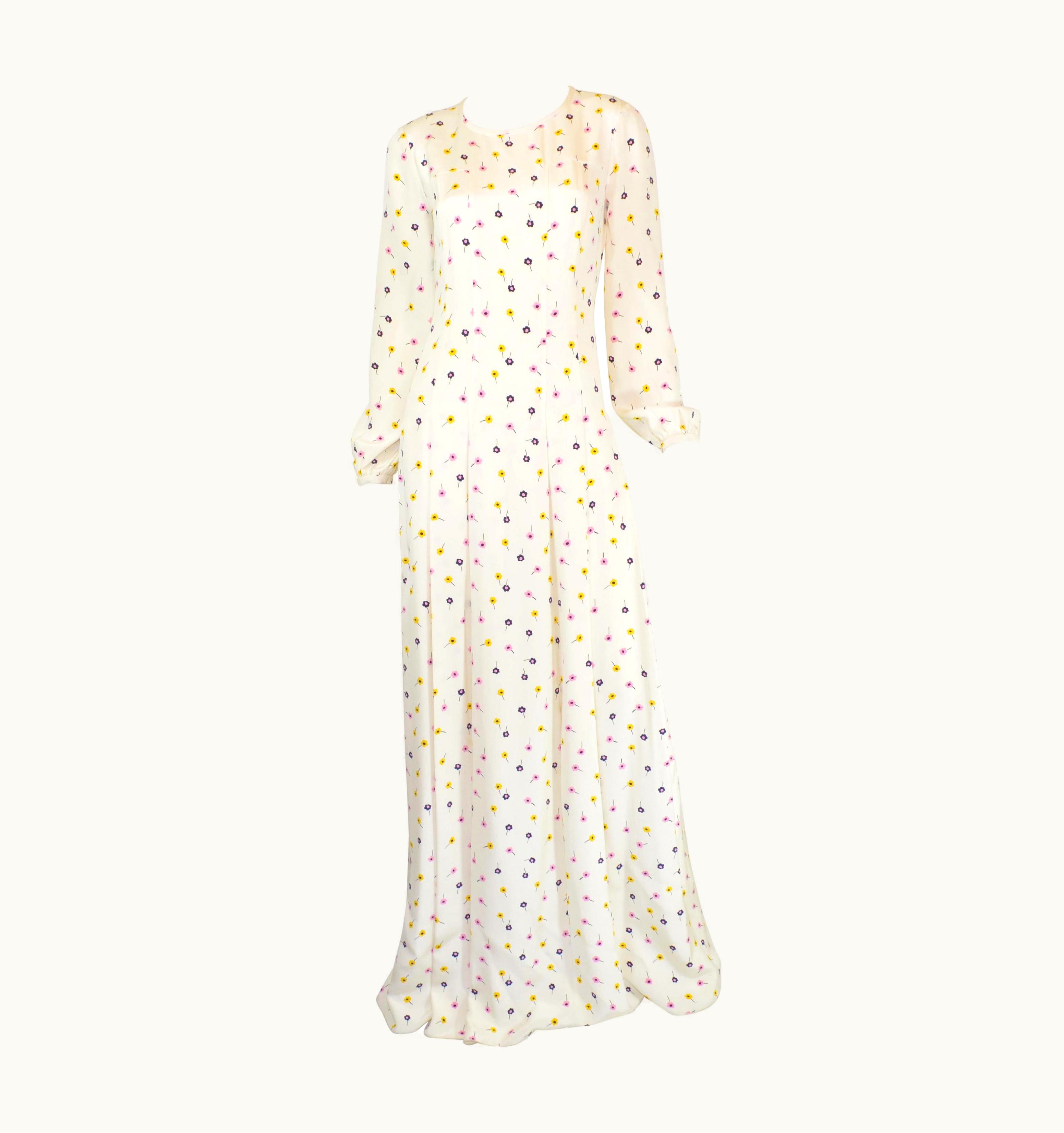 Oscar De La Renta Oscar De La Renta Floral Print Maxi Dress/Gown