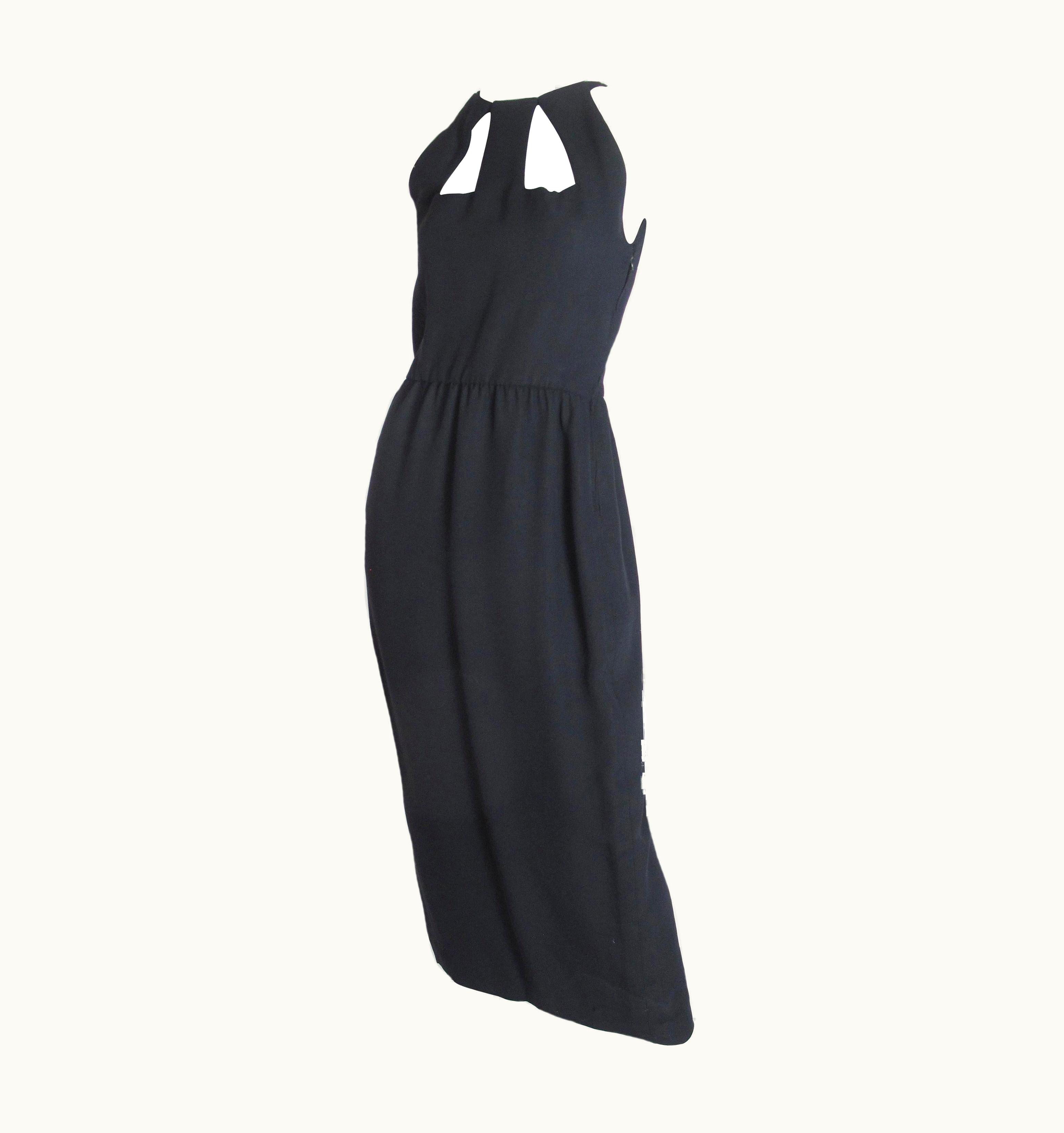 Oscar De La Renta Oscar De La Renta Black Evening Dress With Cut Outs