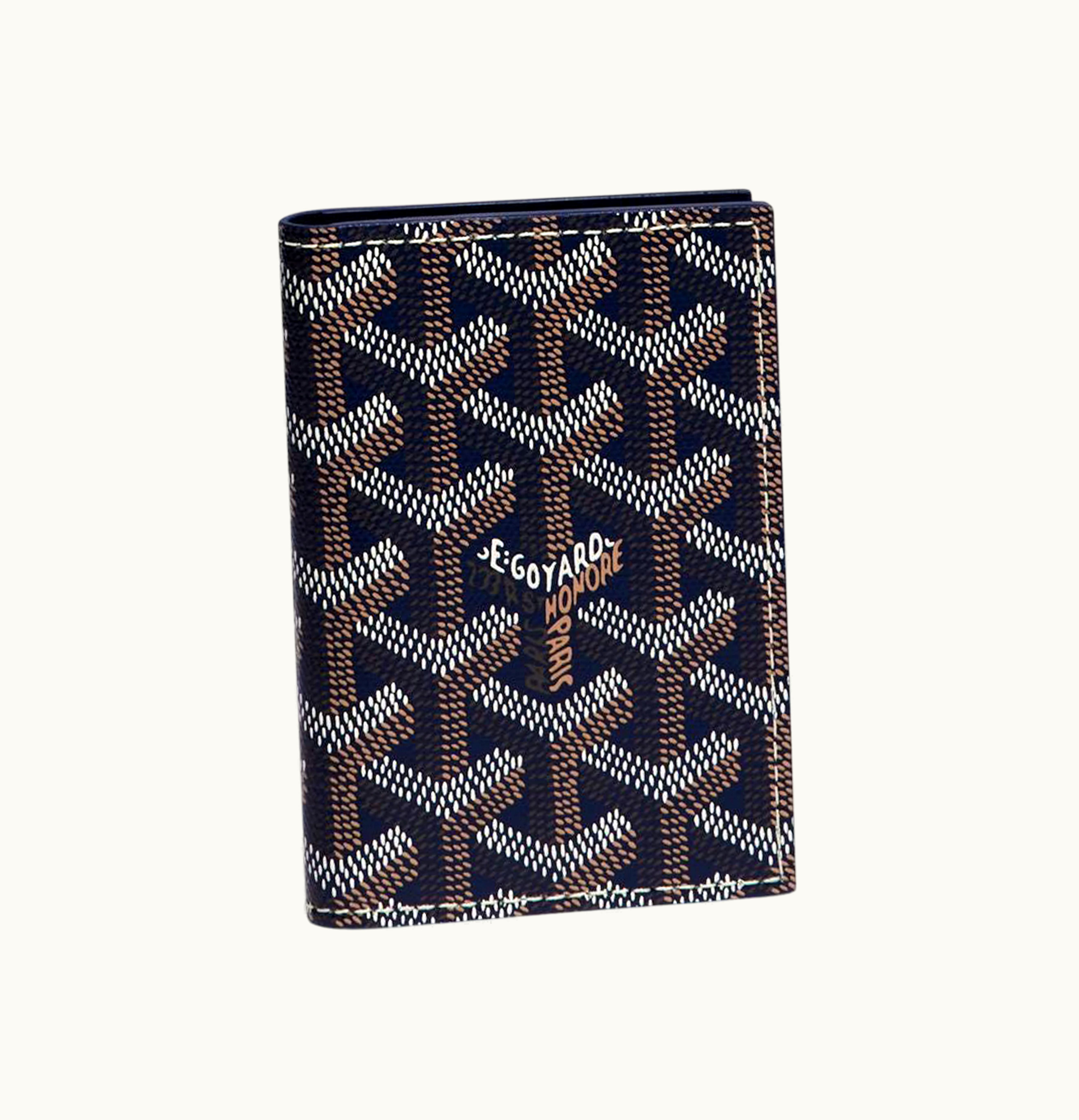 Goyard Goyard Saint Marcs Card Case Chevron Black