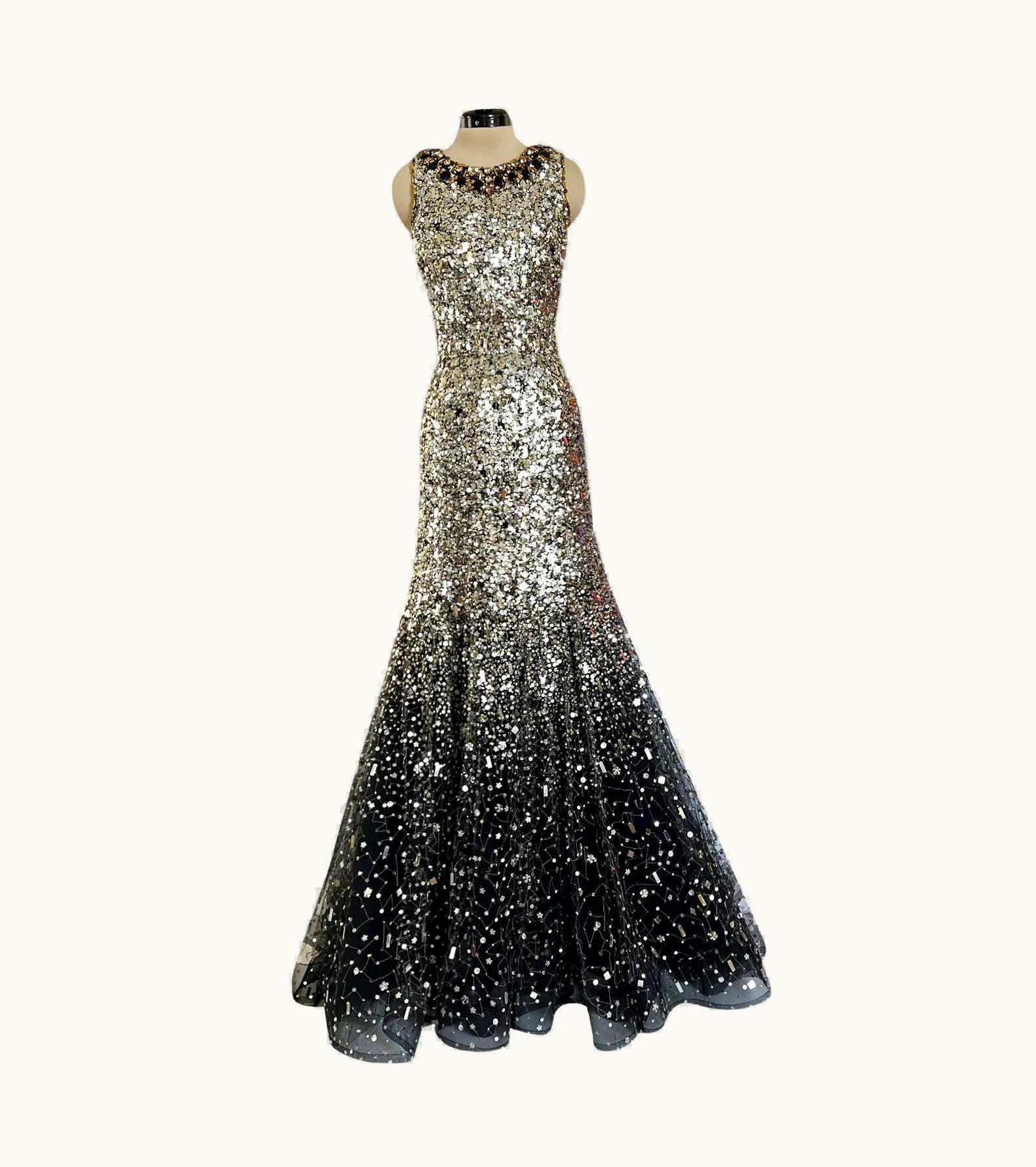 Oscar De La Renta Vintage Oscar De La Renta Embellished Gown Dress