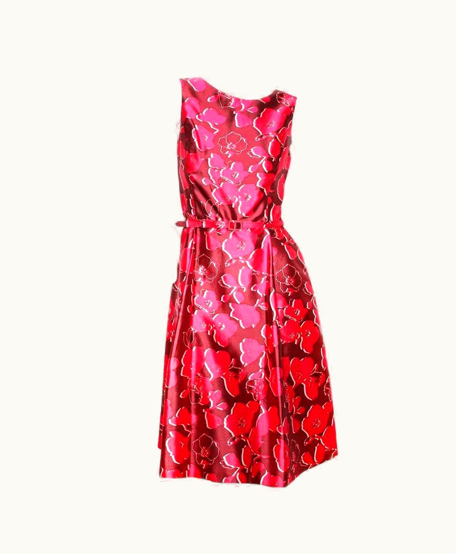 Oscar De La Renta Oscar De La Renta Silk Floral Dress Rtw 2016