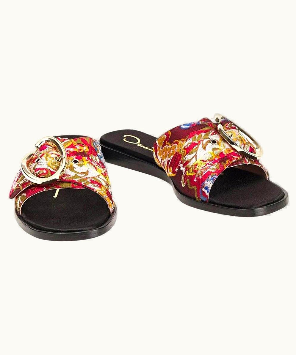 Oscar De La Renta 2019 Gigi & Bella Hadid Sandals Flats Slides UZ0605747