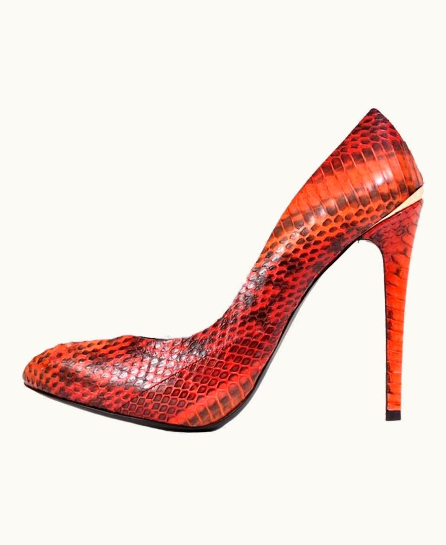 Roberto Cavalli Roberto Cavalli Snakeskin Hidden Platform Pumps