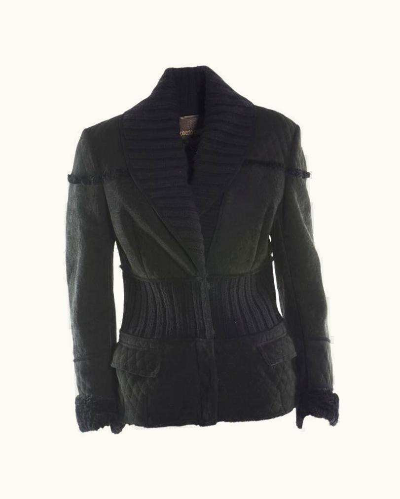 Roberto Cavalli Roberto Cavalli Black Sheepskin Jacket