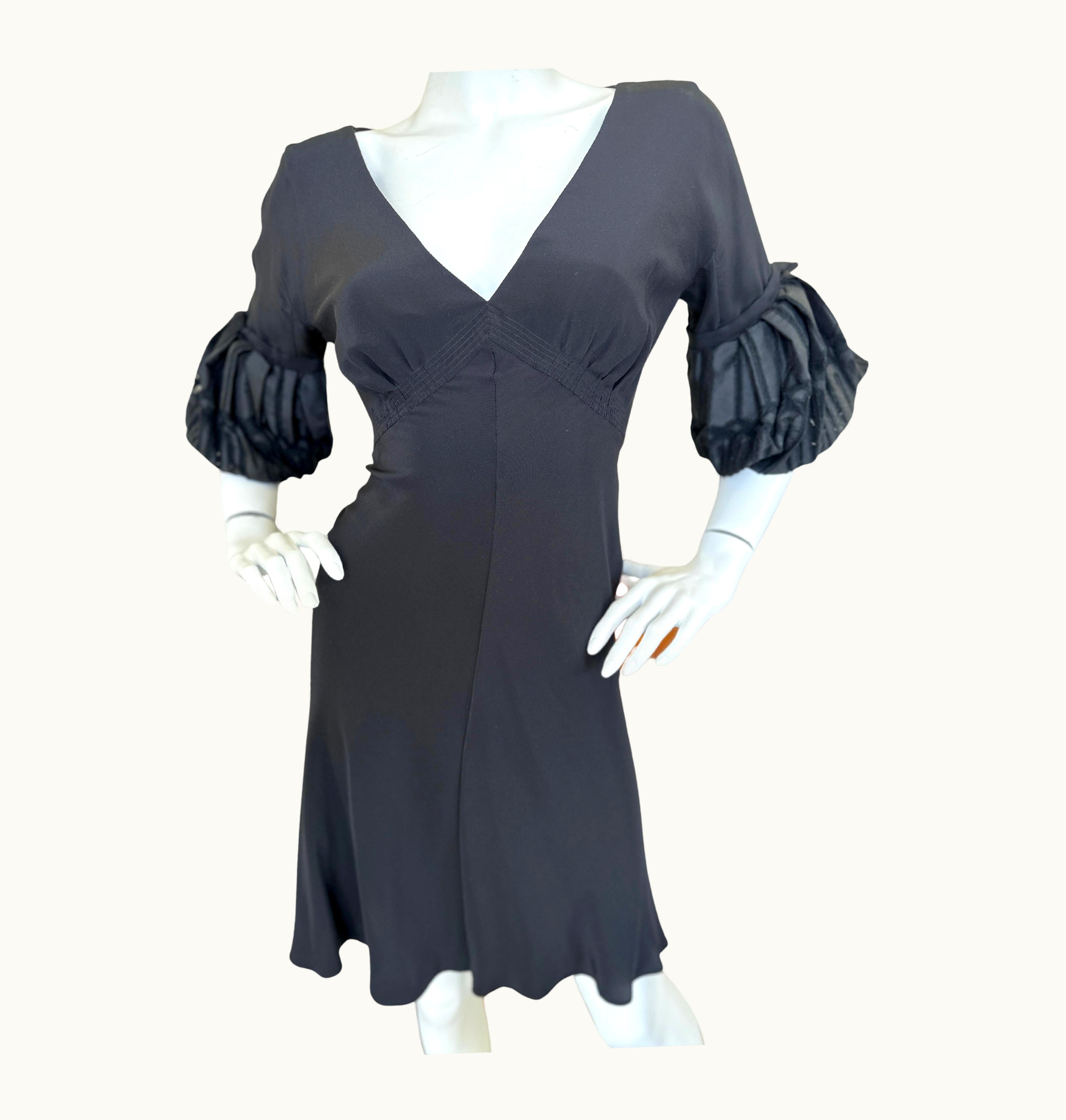 Roberto Cavalli Roberto Cavalli Vintage Little Black Silk Dress From Saks Jandel