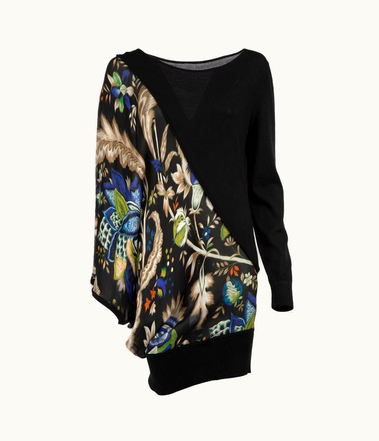 Roberto Cavalli Roberto Cavalli Women' Multicolour Wool & Silk Asymmetric Top UZ0606059