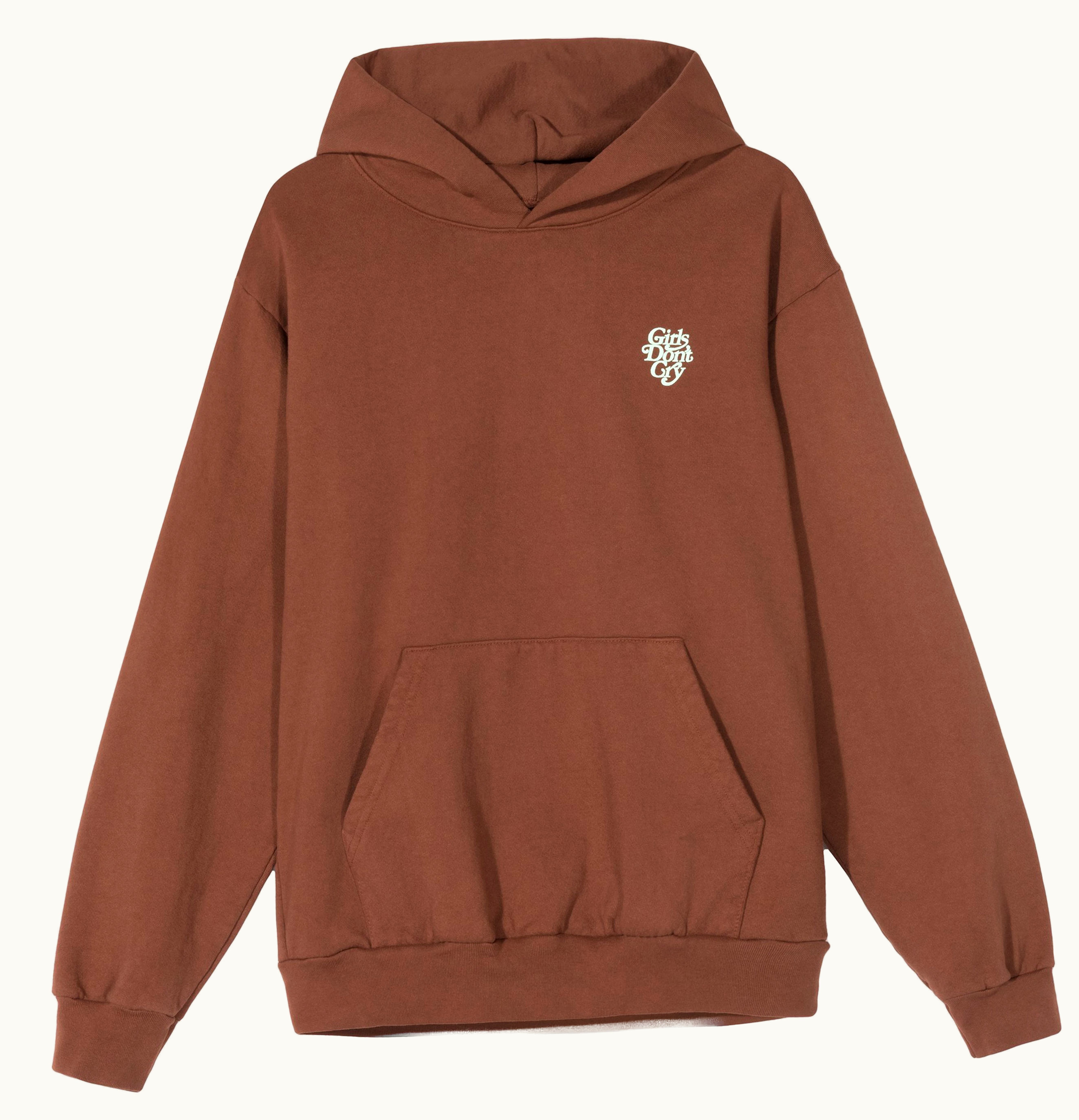 Girls Don't Cry Girls Dont Cry Logo Hoody Brown