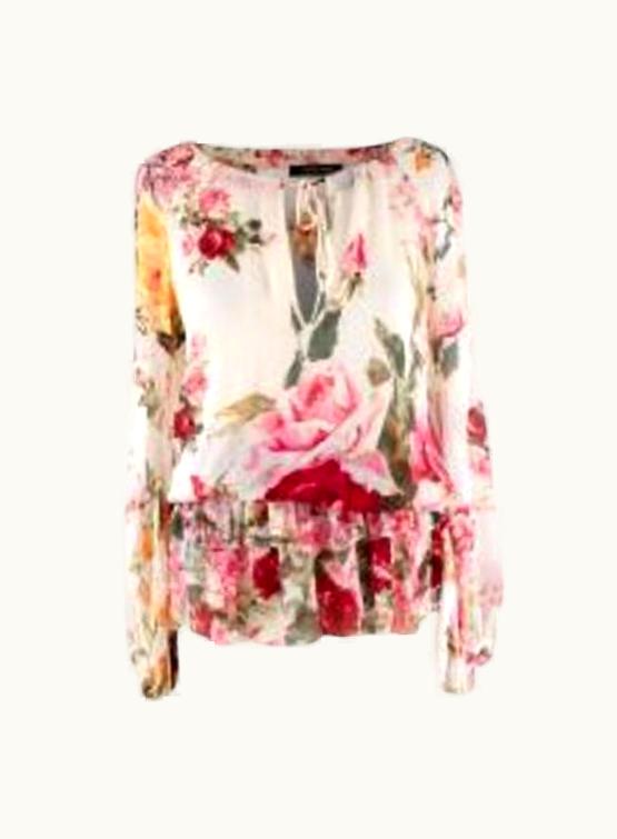 Roberto Cavalli Vintage Floral Print Blouse
