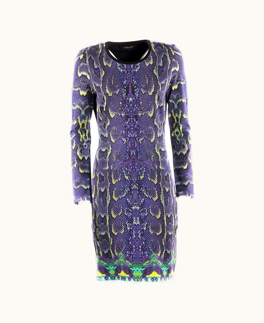 Roberto Cavalli Roberto Cavalli Python Printed Dress