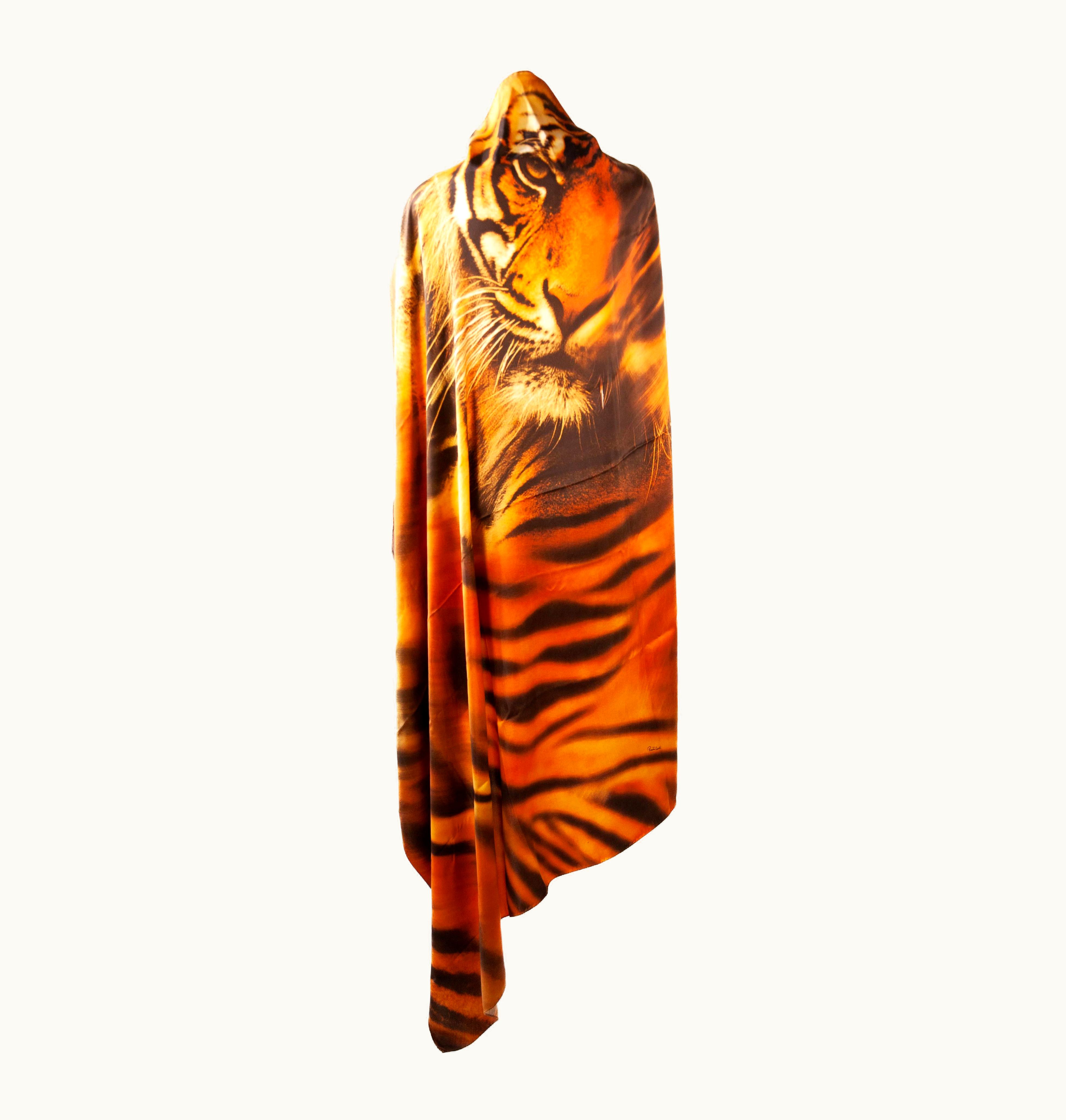 Roberto Cavalli Roberto Cavalli Tiger Scarf
