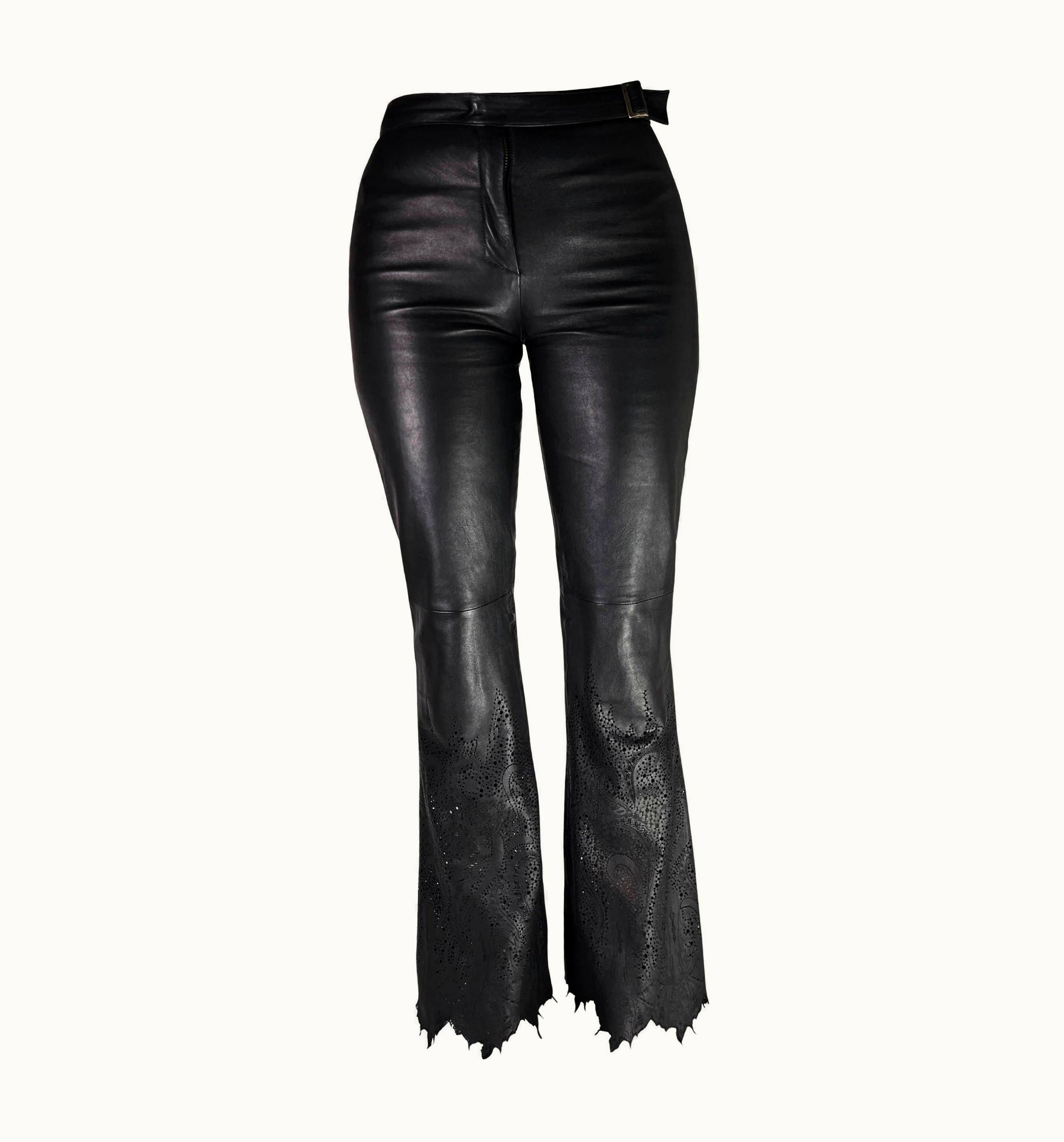Roberto Cavalli Roberto Cavalli Fall 2001 Leather Pants
