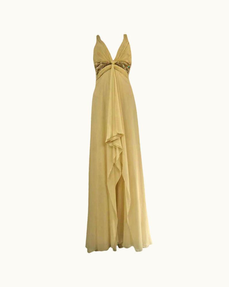 Roberto Cavalli Roberto Cavalli Ivory Evening Dress (It)