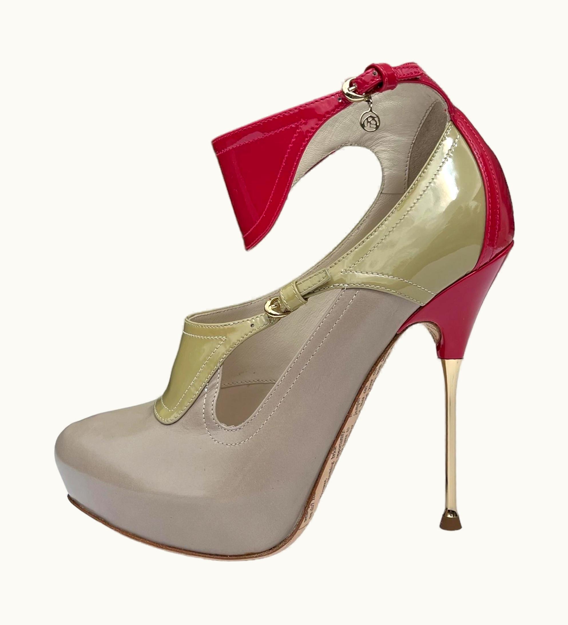 John Galliano John Galliano Nude/Pink Platform & Stiletto Heel Shoes 36.5 Nwt