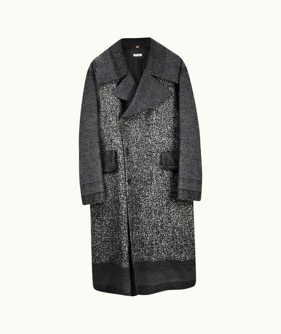 John Galliano John Galliano Gray Wool Men' Coat From Celebrity Closet
