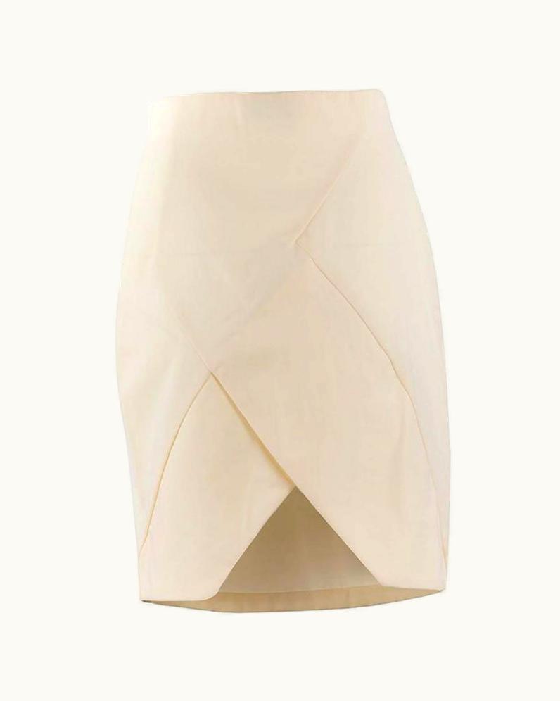 John Galliano 1980' John Galliano London Label Cream Pencil Skirt UZ0606723
