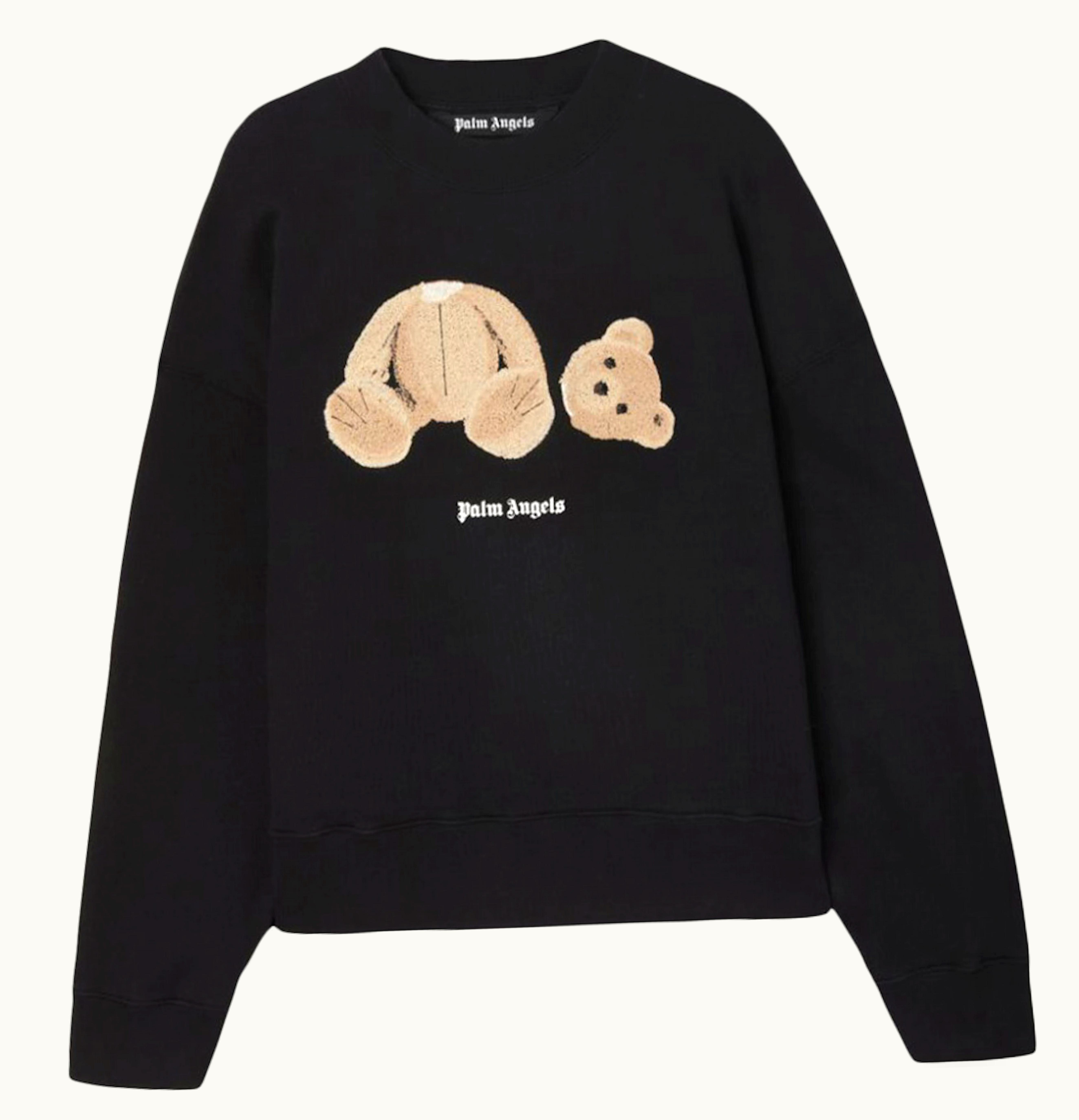 Palm Angels Palm Angels Bear Crew Sweatshirt 1060 Black Brown