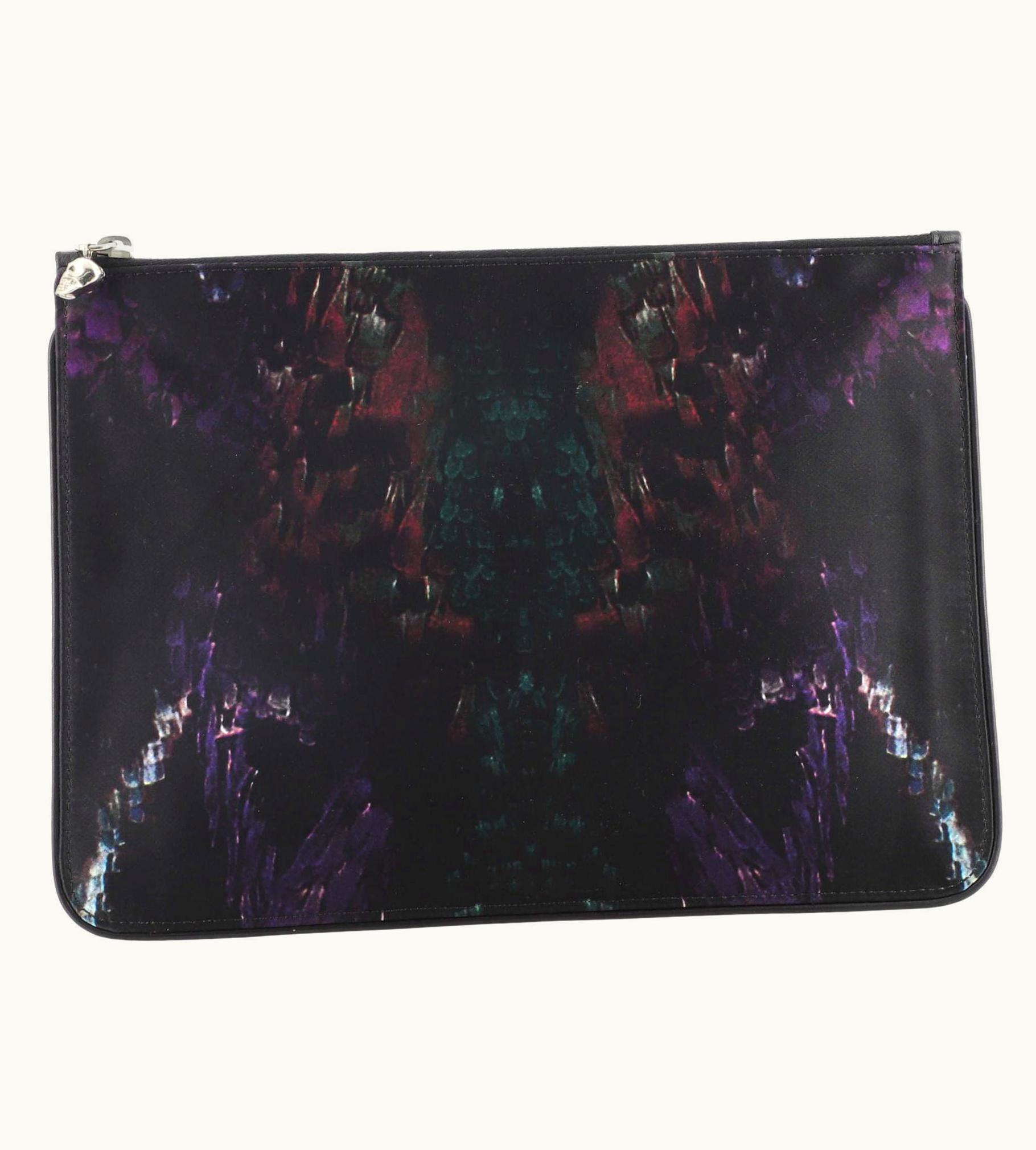 Alexander McQueen Alexander McQueen Zip Pouch Printed Leather