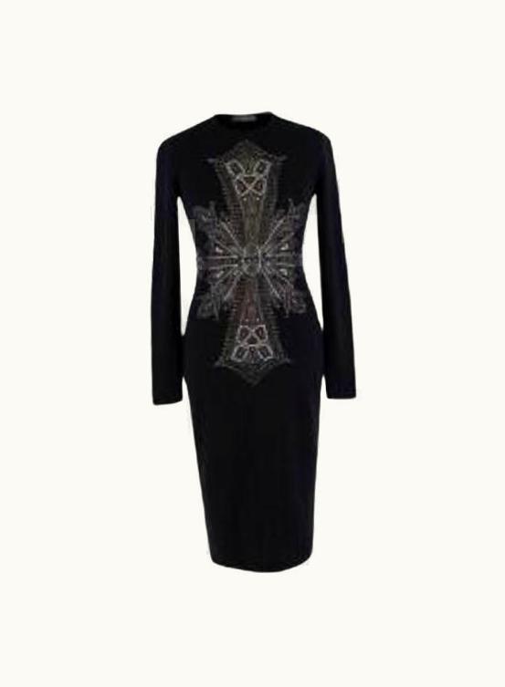 Alexander McQueen Alexander McQueen Black Fitted Knitted Dress UZ0606919