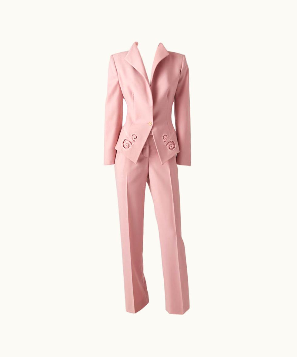 Alexander McQueen Alexander McQueen Pant Suit With Embroidered Detail