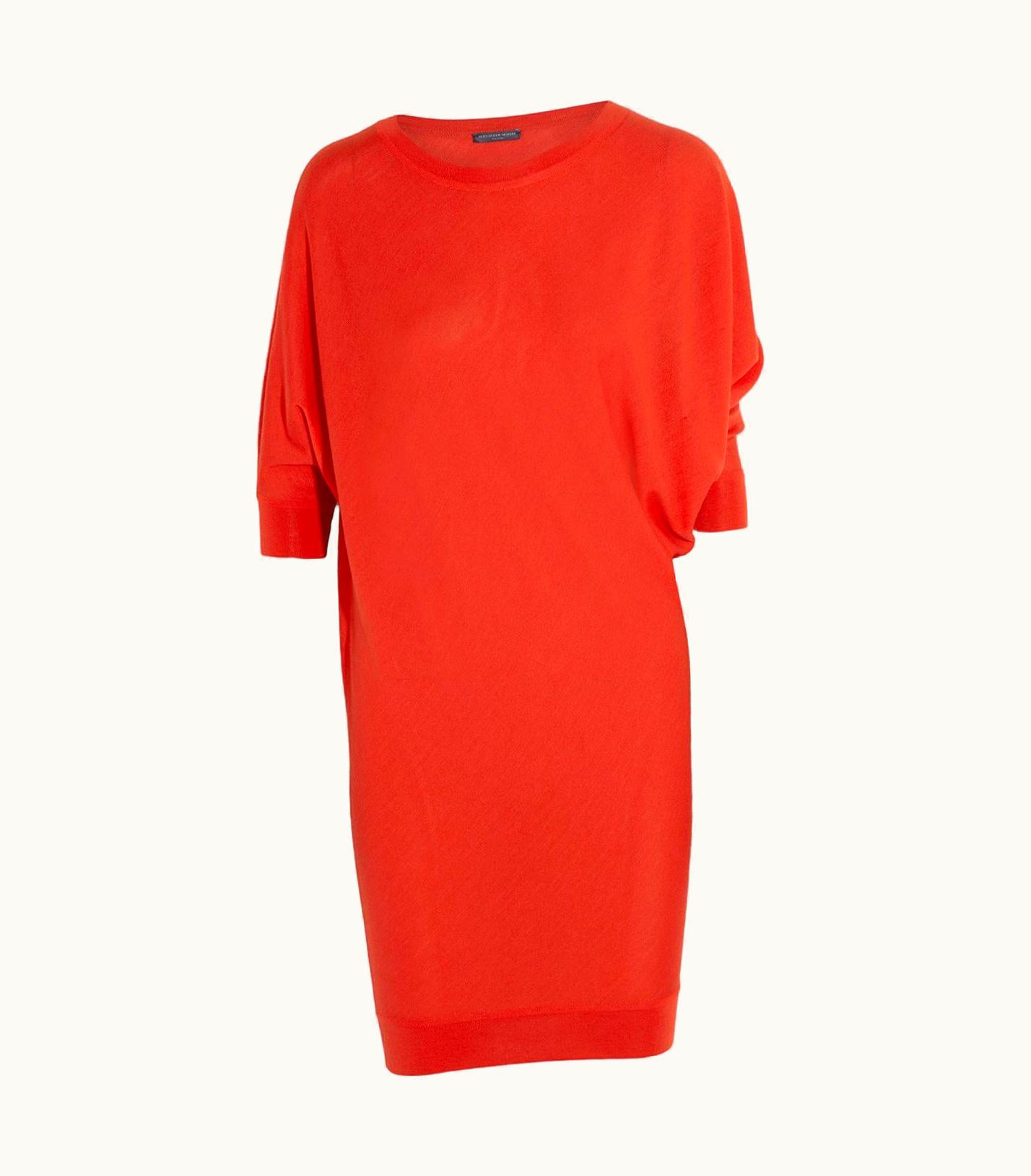 Alexander McQueen Alexander McQueen Asymmetric Wool Sweater Mini Dress UZ0606996