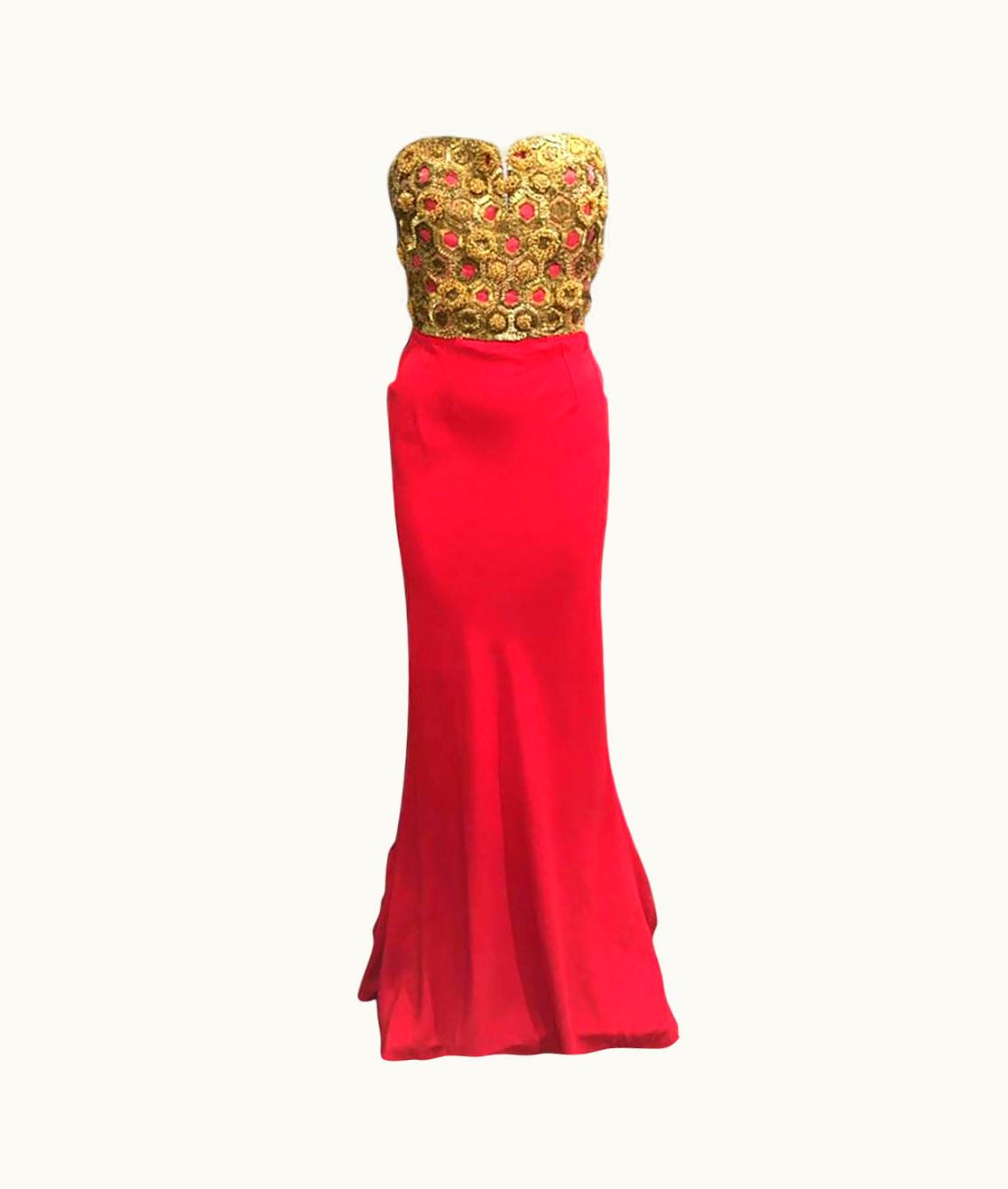 Alexander McQueen Alexander McQueen Red Evening Dress