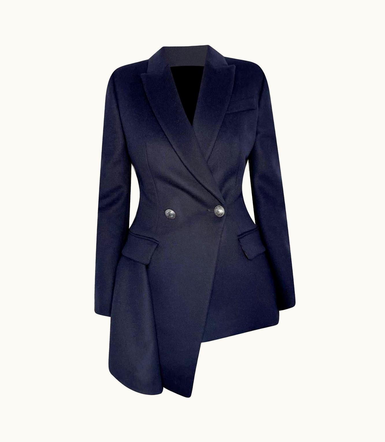 Alexander McQueen Alexander McQueen Dark Blue Wool Jacket