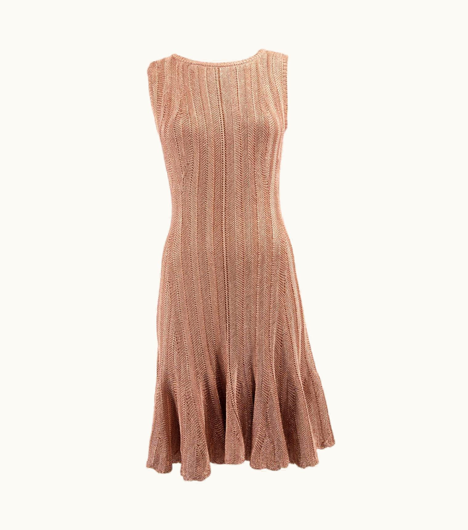Alexander McQueen Alexander McQueen Women' Sleeveless Metallic Dress